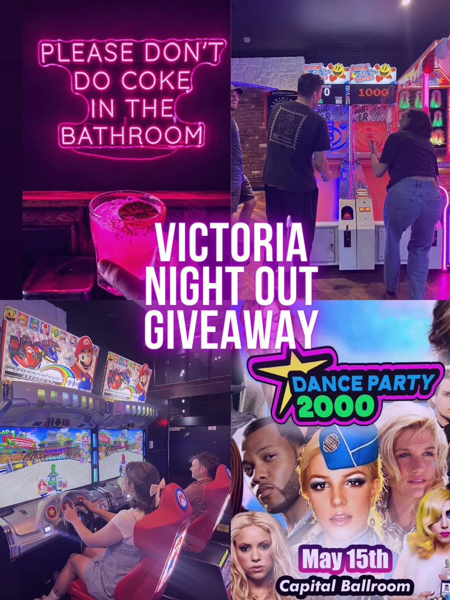We&rsquo;re keeping the celebrations going with a May 15th Friday Night Out Giveaway👾✨

 WIN A FREE NIGHT OUT WITH FRIENDS:
 🎟️ x3 tickets to the Capital Ballroom 2000s Dance Party
 🍻 $50 GLITCH gift card (perfect for pre-drinks 😉)

TO ENTER:
 ✨ 
