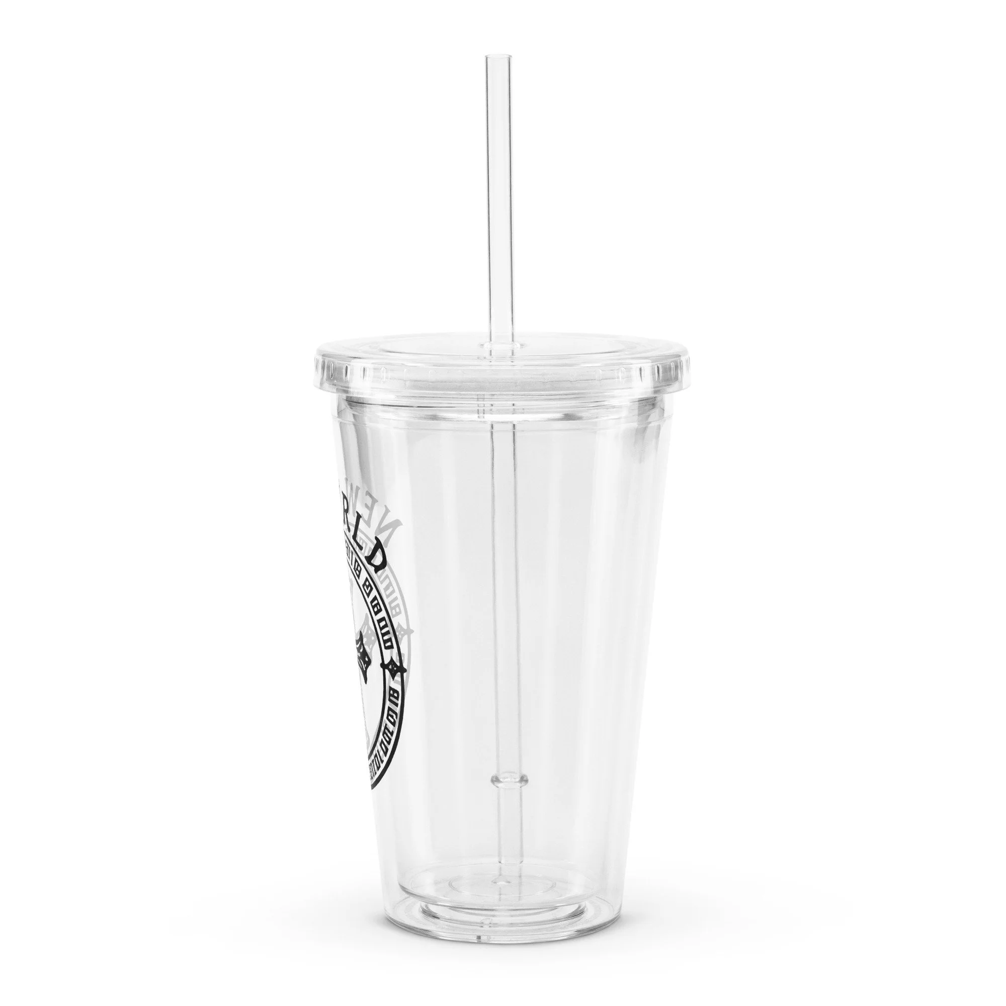 New WRLD Clear Tumbler — 16 oz
