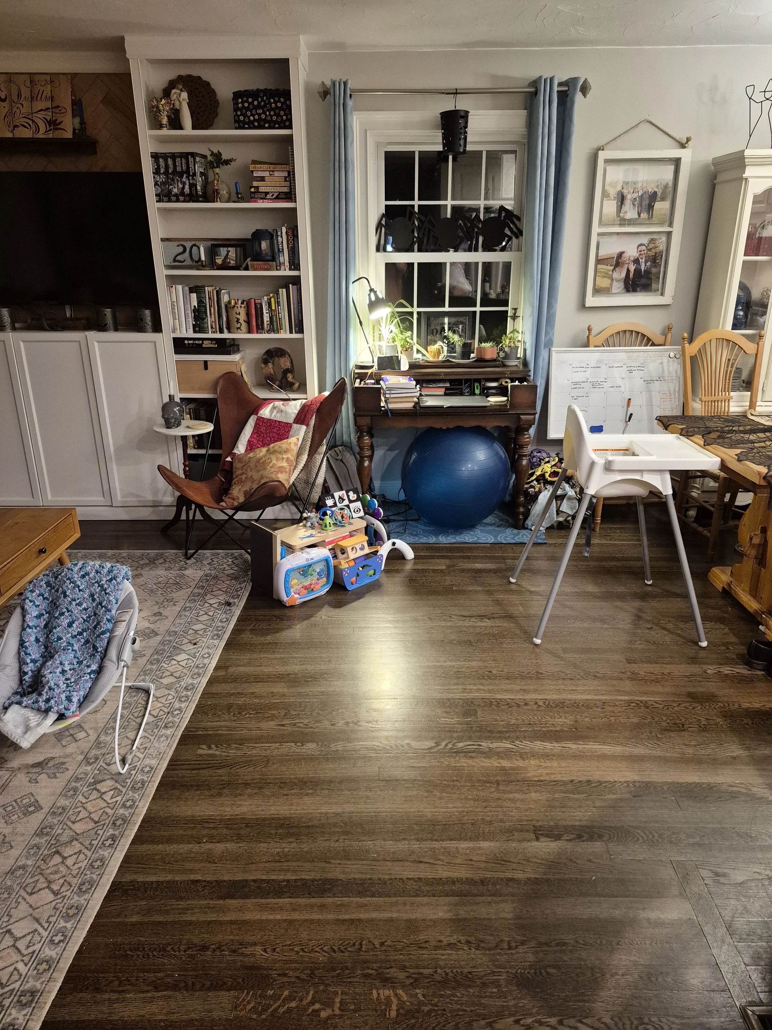 Living room after