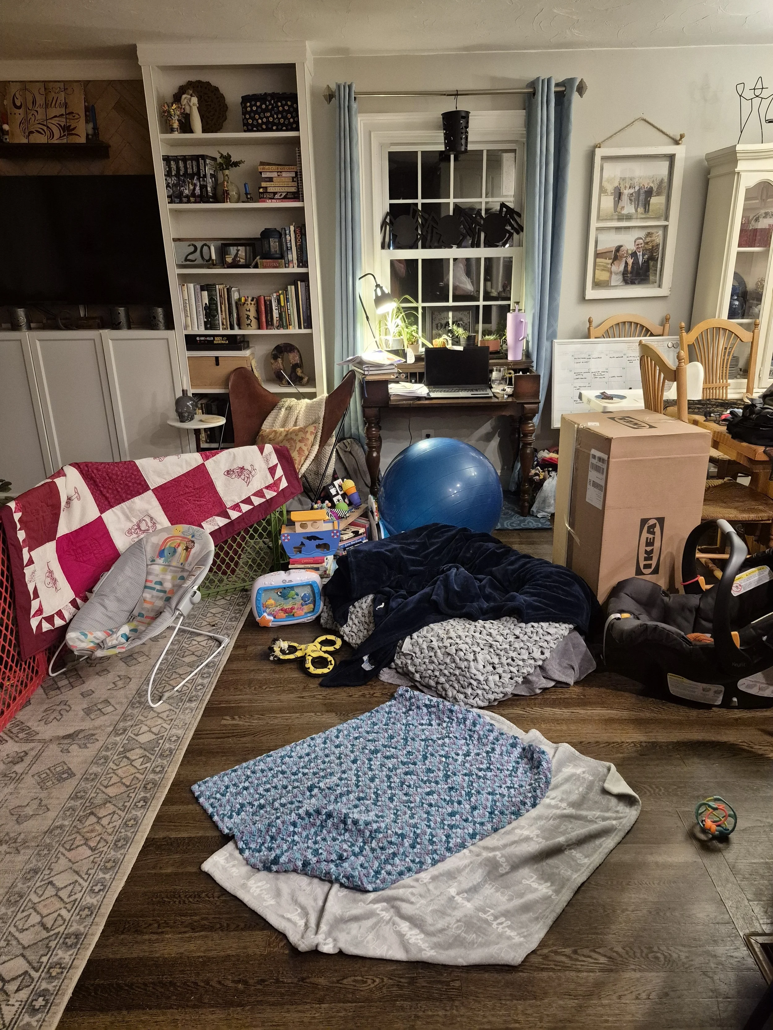 Living room before