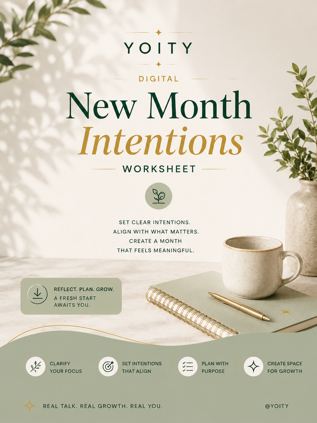 New Month Intentions Checklist