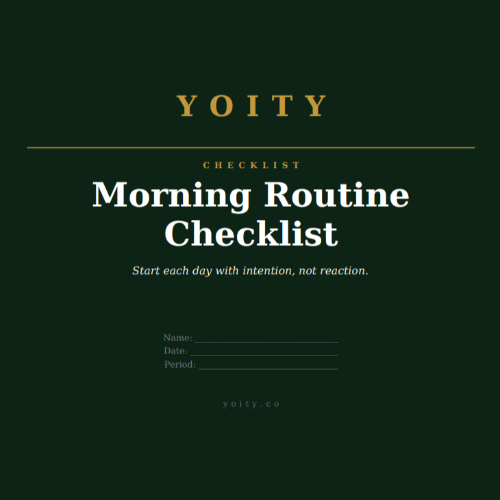 Morning Routine Checklist