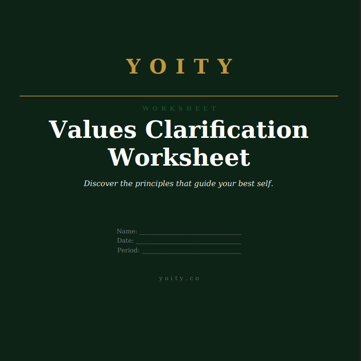Values Clarification Worksheet