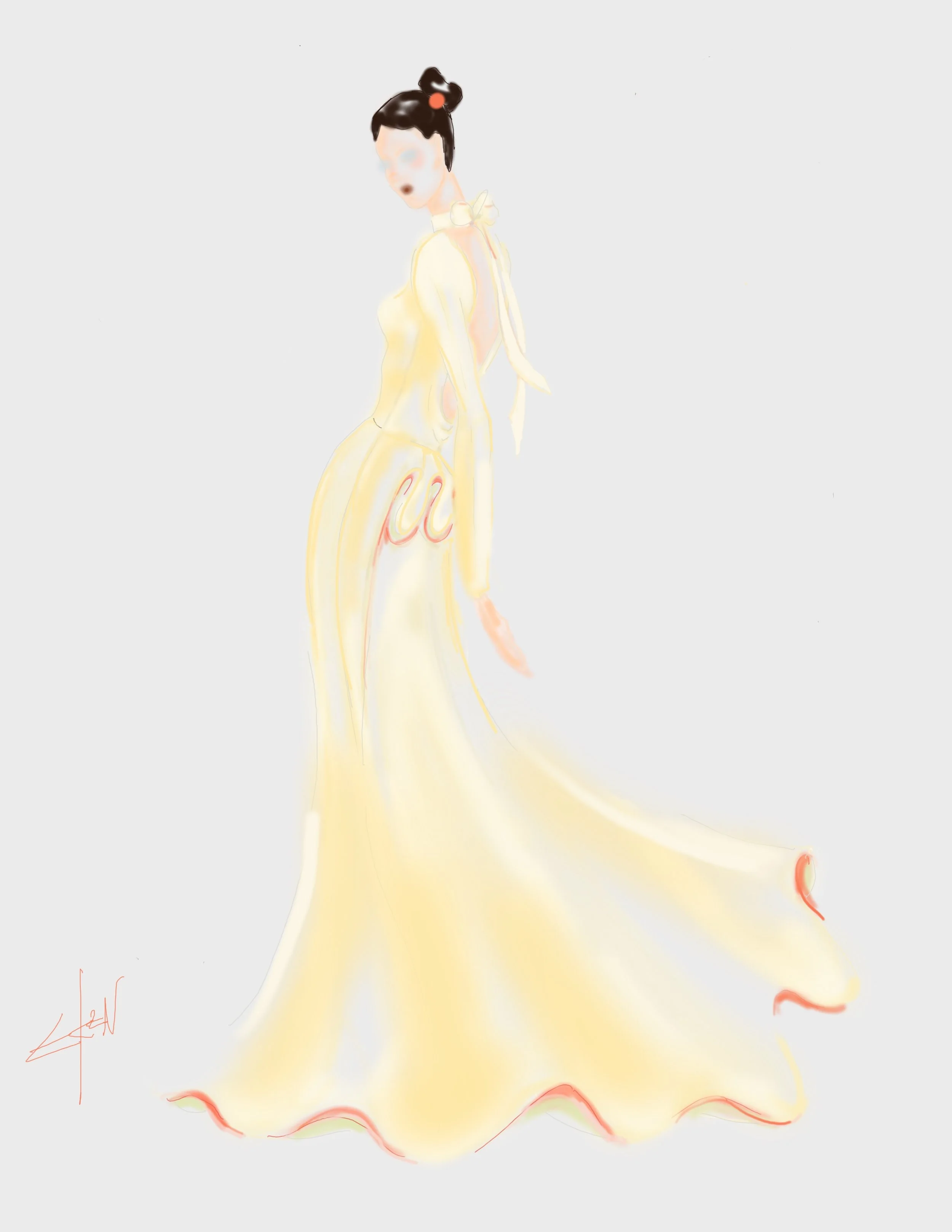 The Mantis Dress | Final Term Garment for the Fashion Institute of Technology, Fashion Design AAS program.