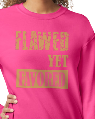 'FLAWED YET FAVORED' Sweatshirt