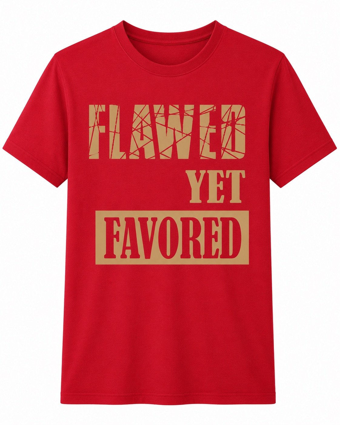 'FLAWED YET FAVORED' T-Shirt
