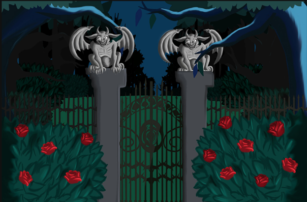 Beauty and the Beast Rose Garden Animations