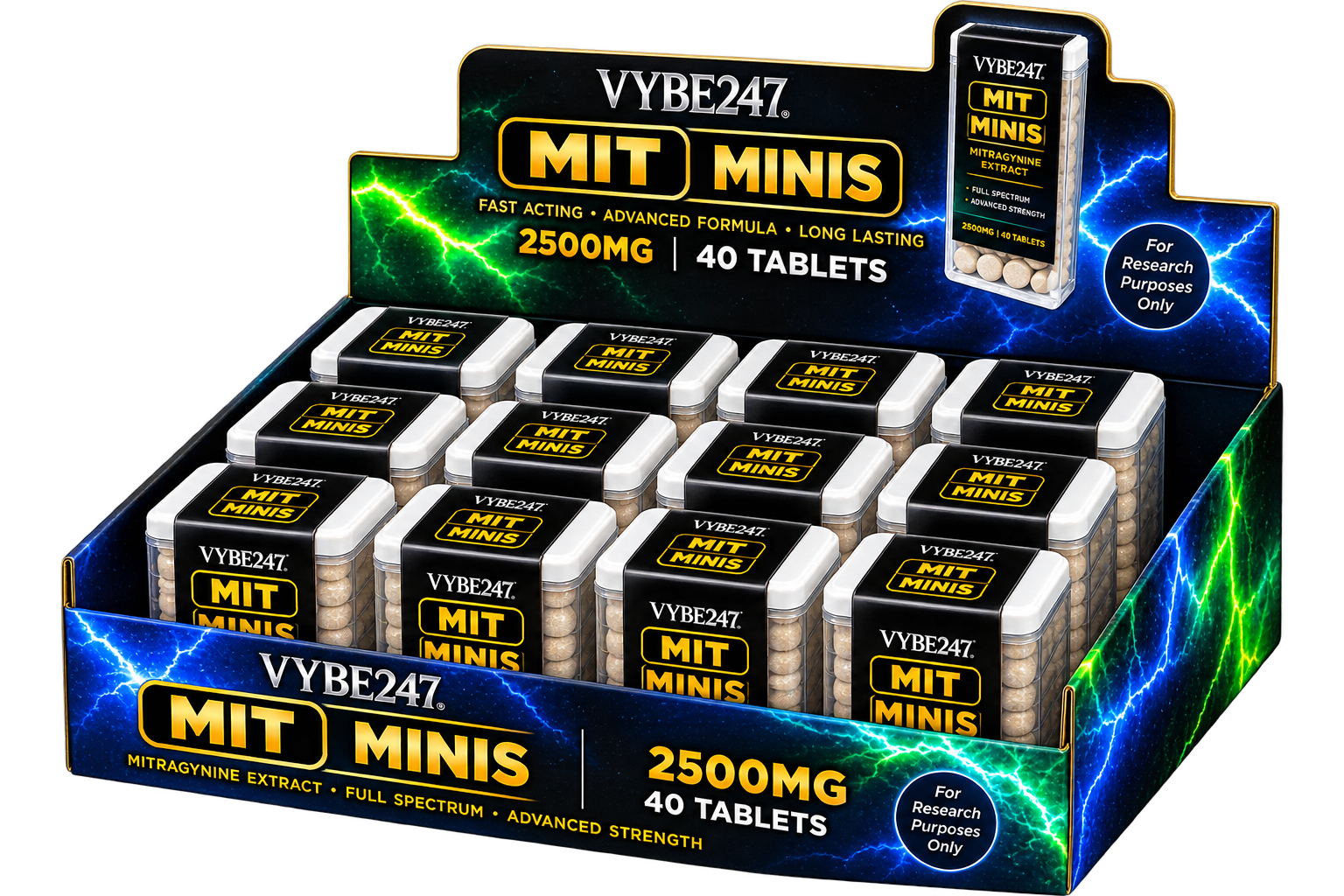 VYBE247™ MIT MINIS 12CT 480 TABLETS!