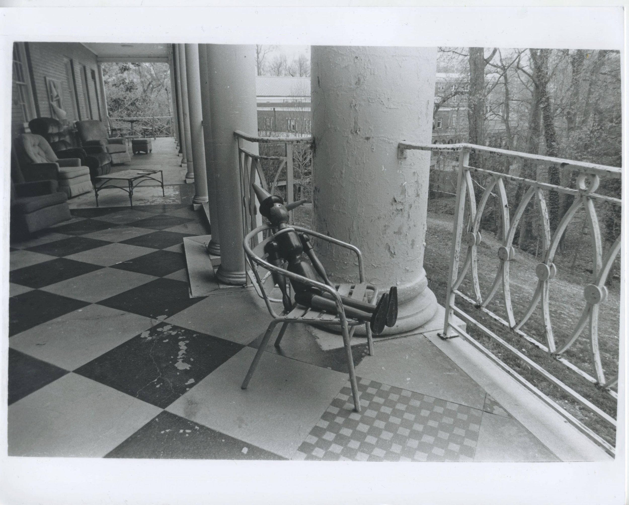 Seating for one, 2025
8" X 10" 
silver on gelatin print