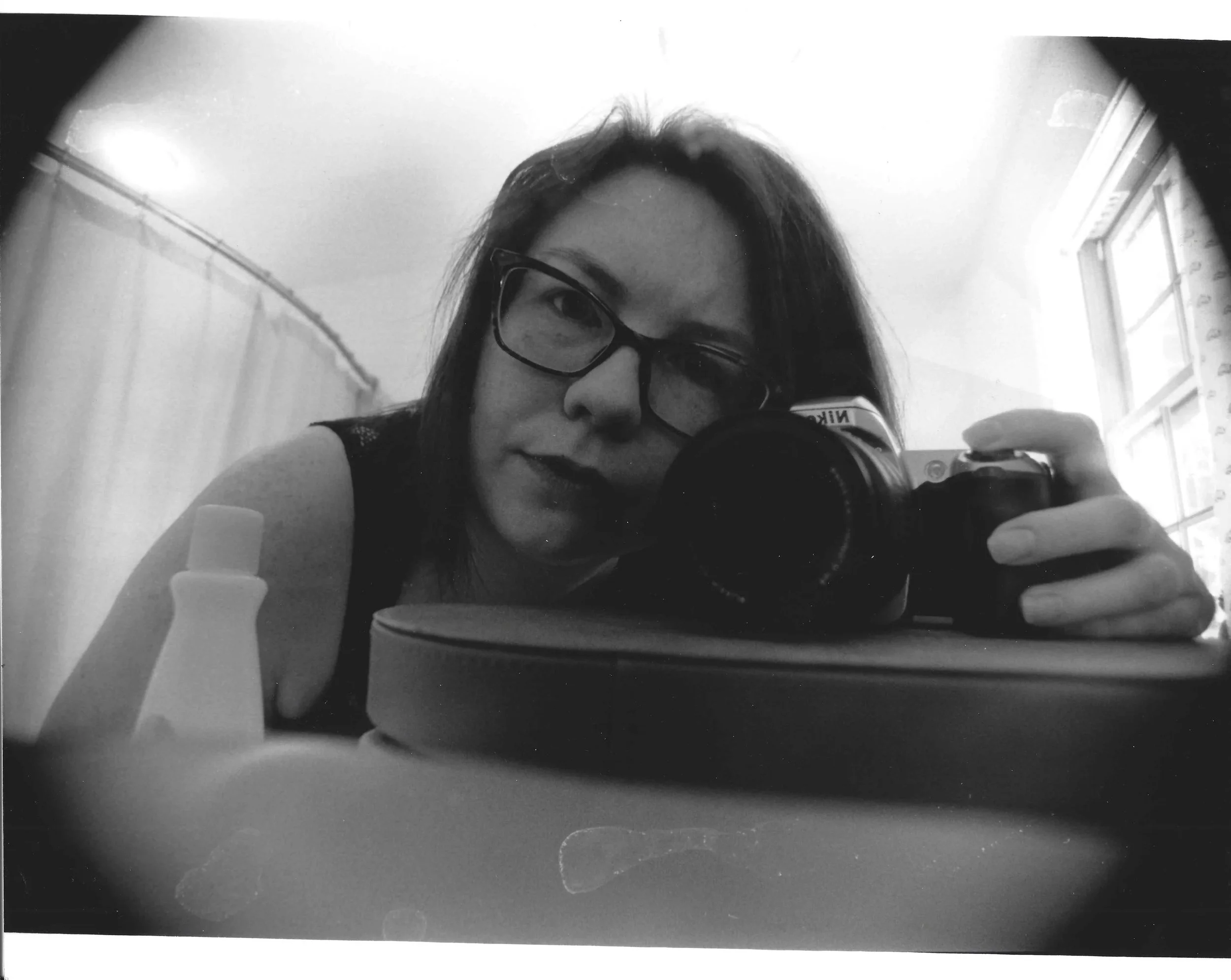 self portrait silver on gelatin print