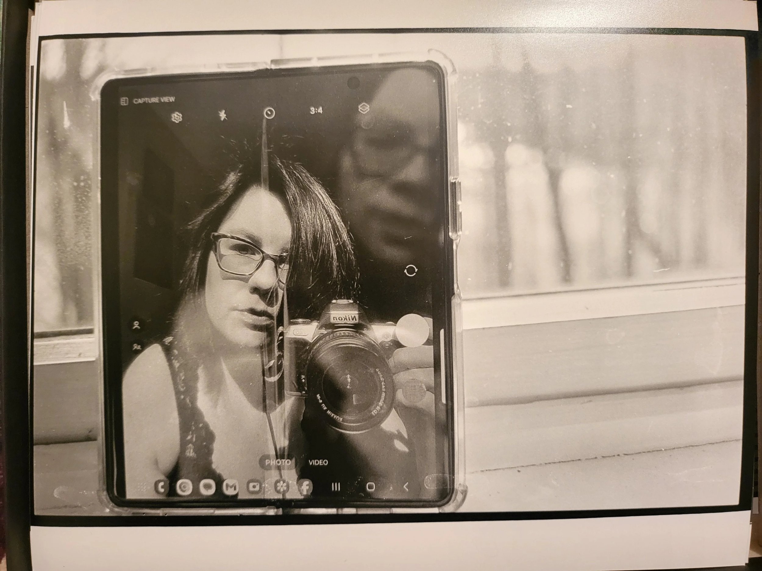 self portrait silver on gelatin print