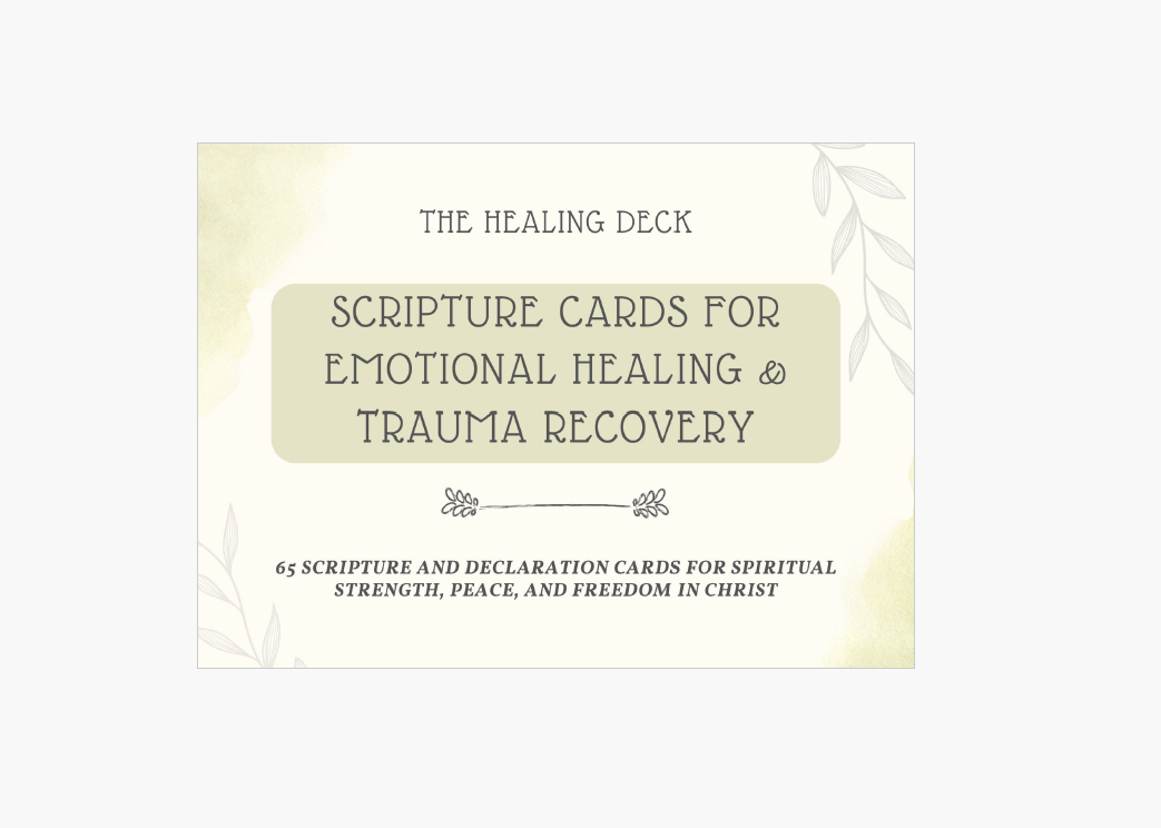 Scripture Cards for Emotional Healing and Trauma Recovery
