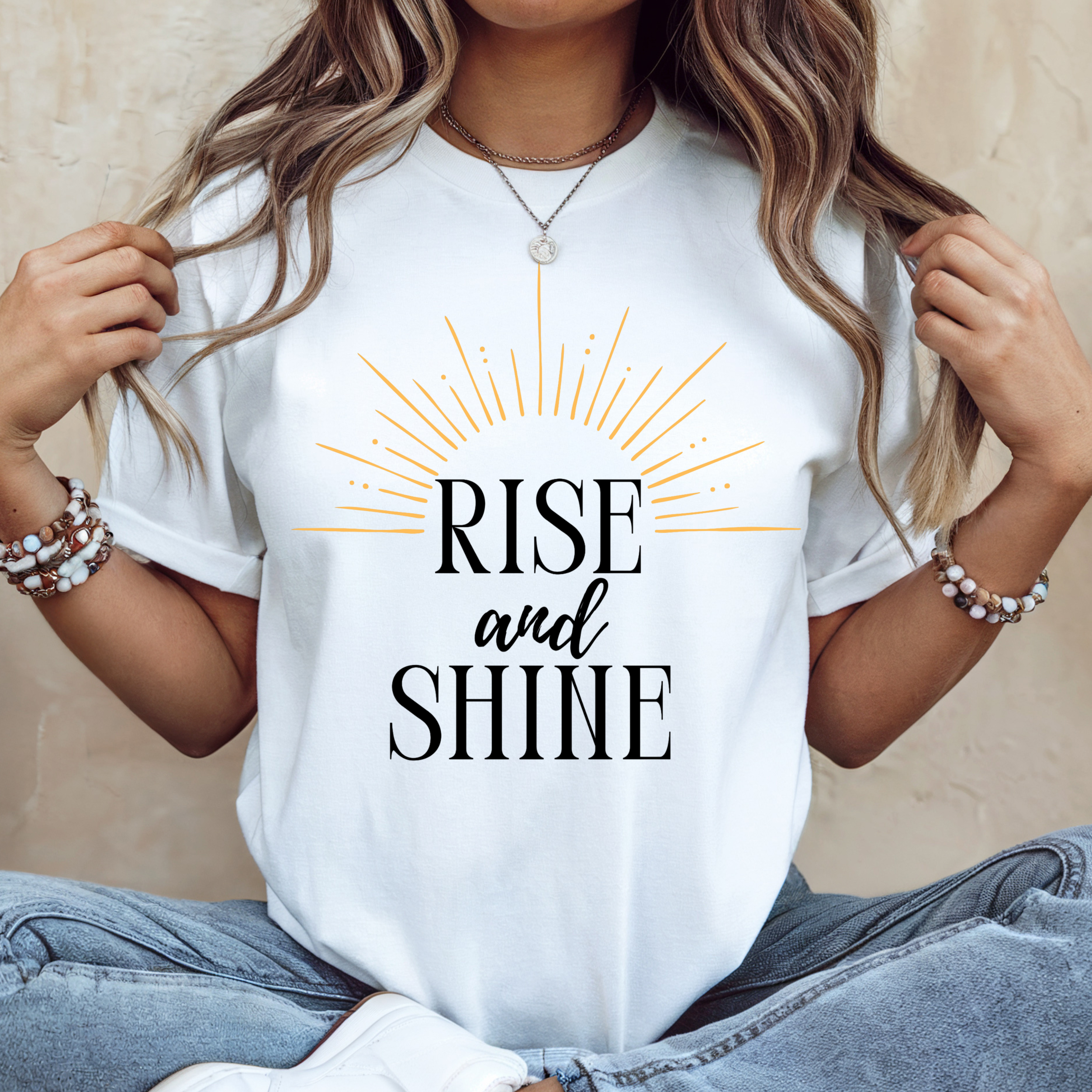 Rise and Shine T-Shirt, Motivational Graphic Tee, Inspirational Positive Quote Shirt