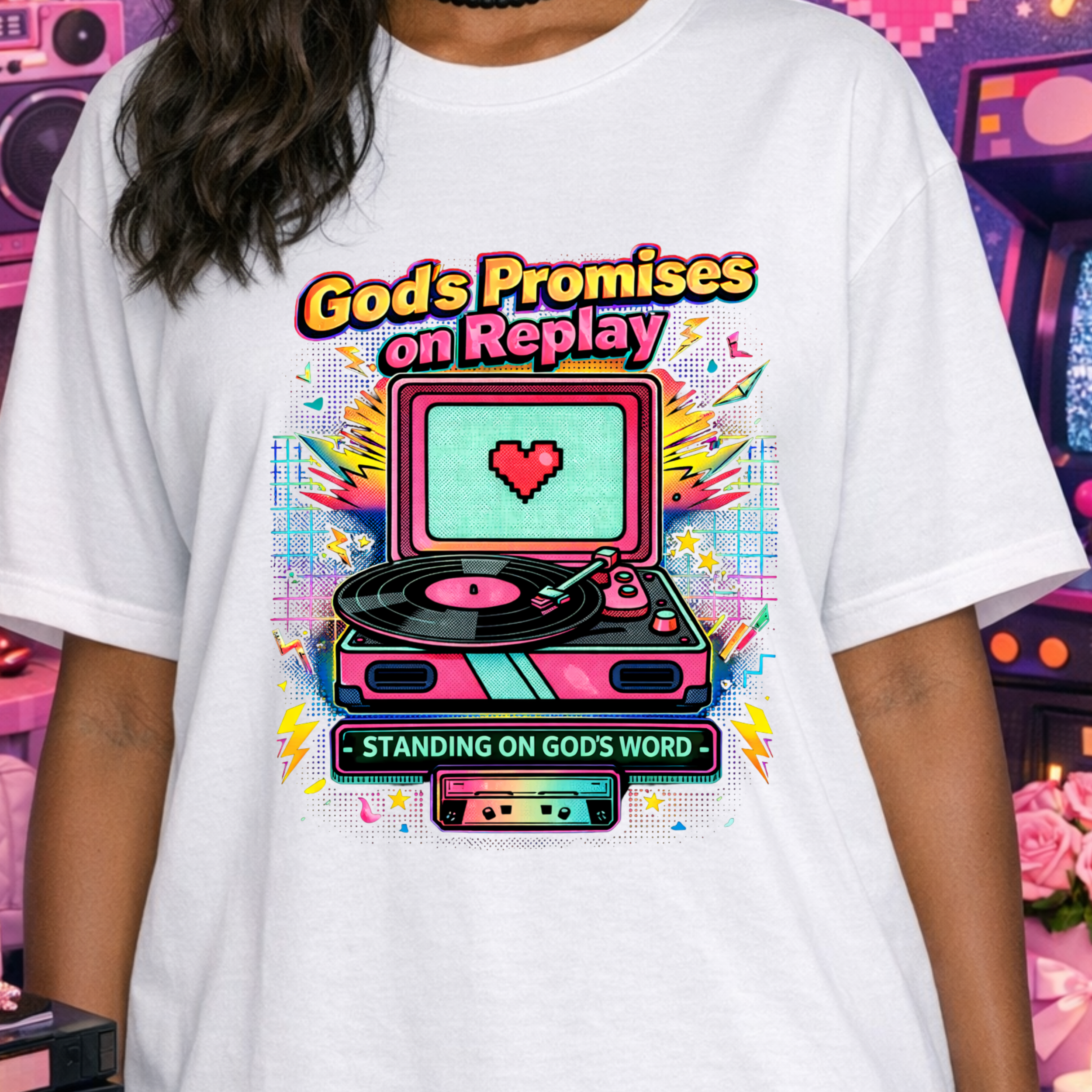 God's Promises on Replay TShirt