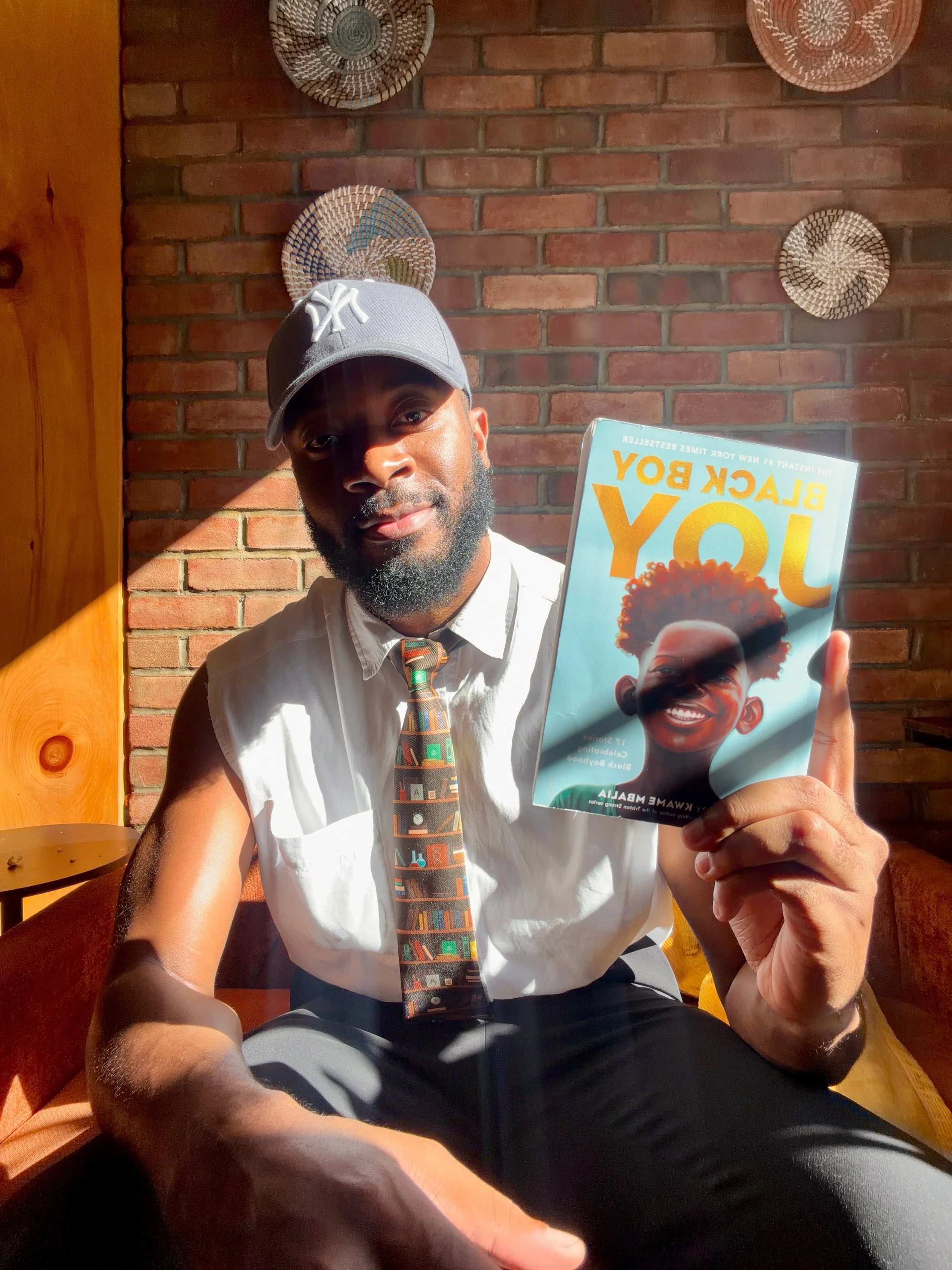Dropped in a new read for September. Already hooked on the first story. 

BLACK BOY JOY by @mbalia1 

The cover attracted me while touring @penguinrandomhouse and had to purchase immediately. 

Started my read on my visit to @bookclubbar