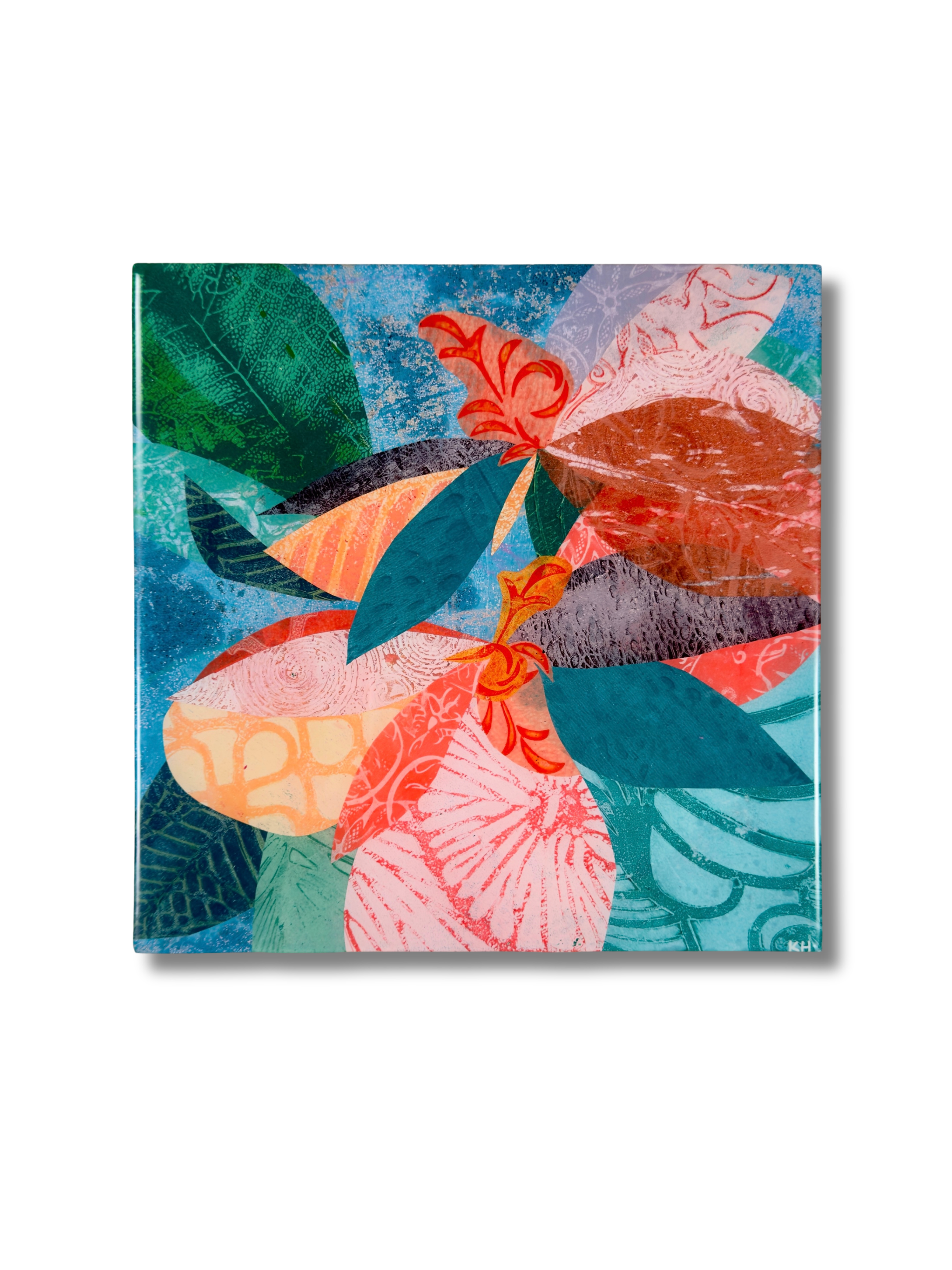 Orange Stamen, 10 x 10 x 1.5"