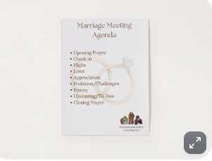 Marriage Meeting Agenda