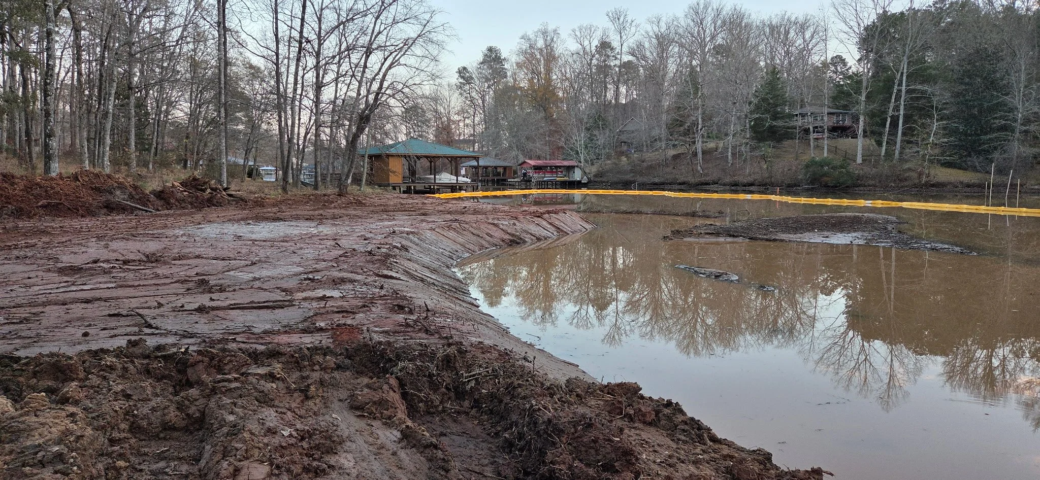 Dredging & rebuilding shoreline