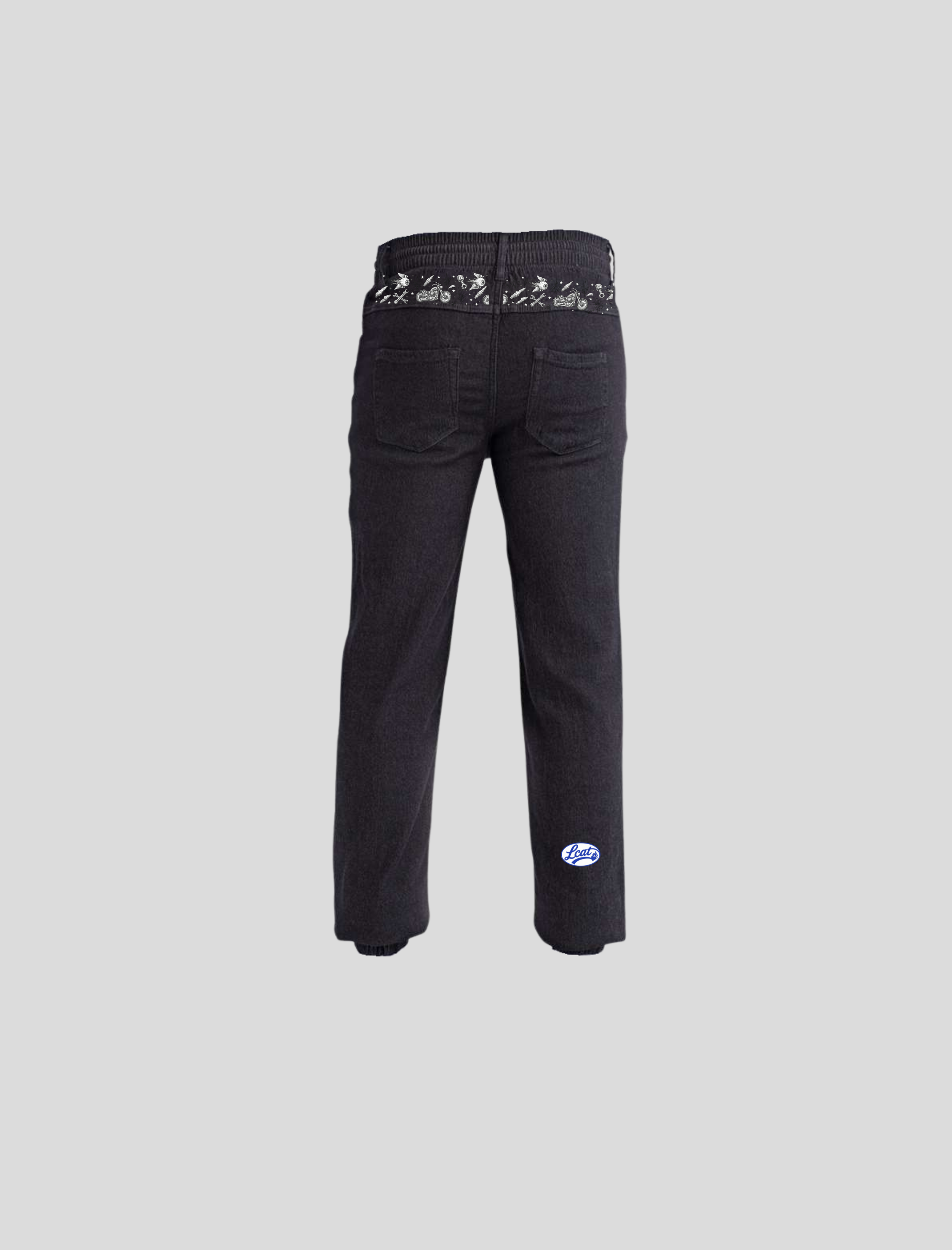 LCAT Eazy Black Denim Jeans Back.png