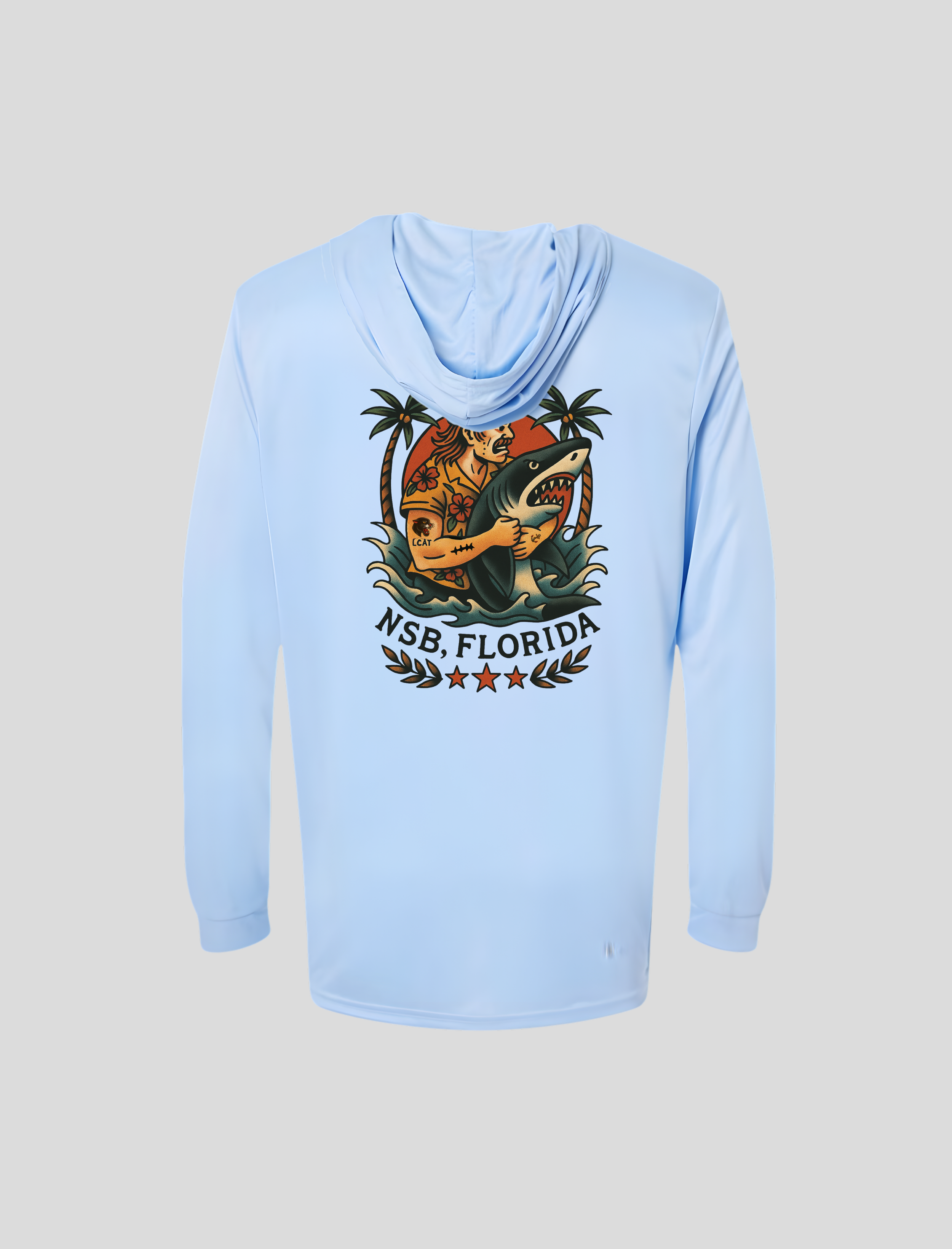 UPF100+ Blue Florida Man Shirt Back.png
