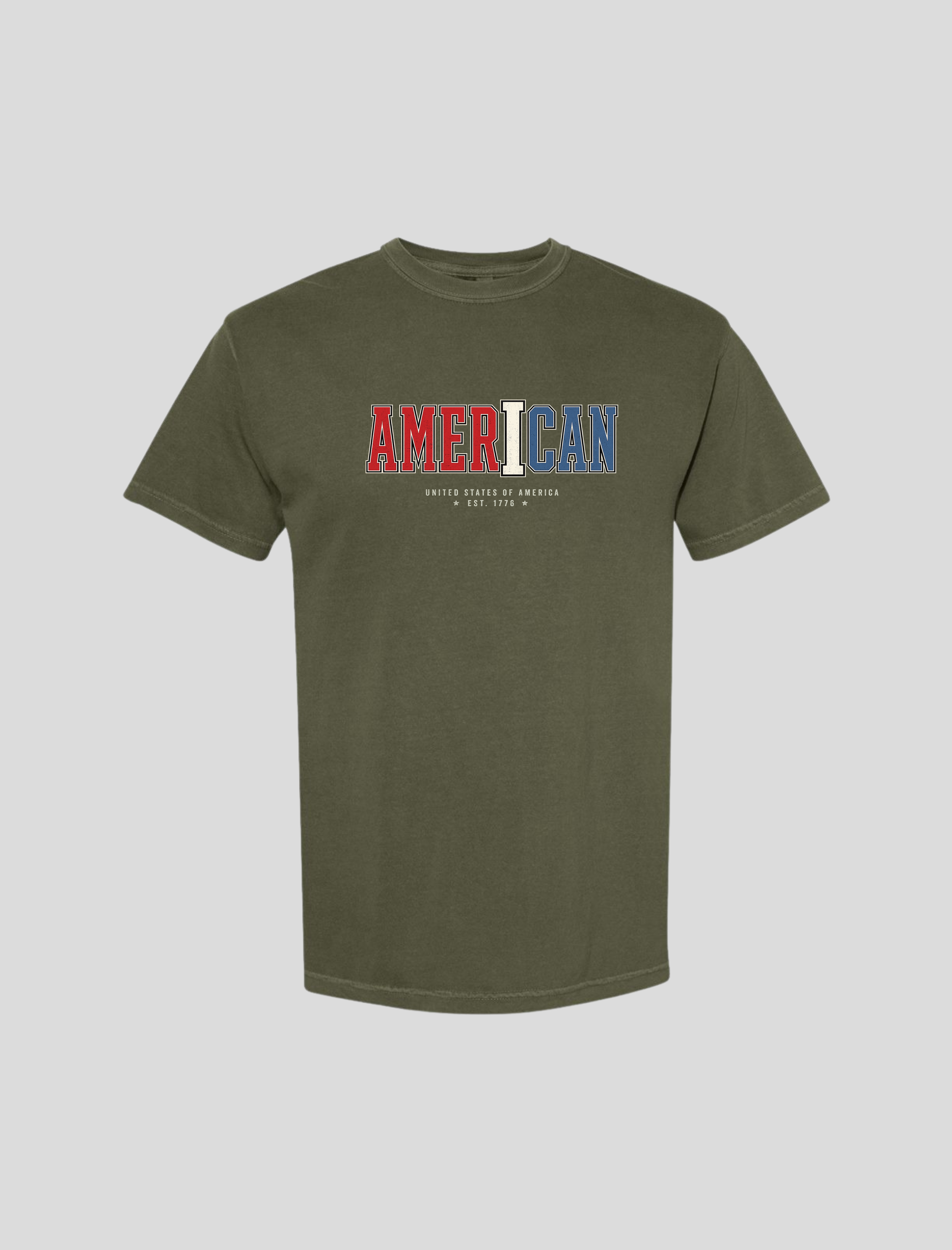 American Statement Tee - Sage