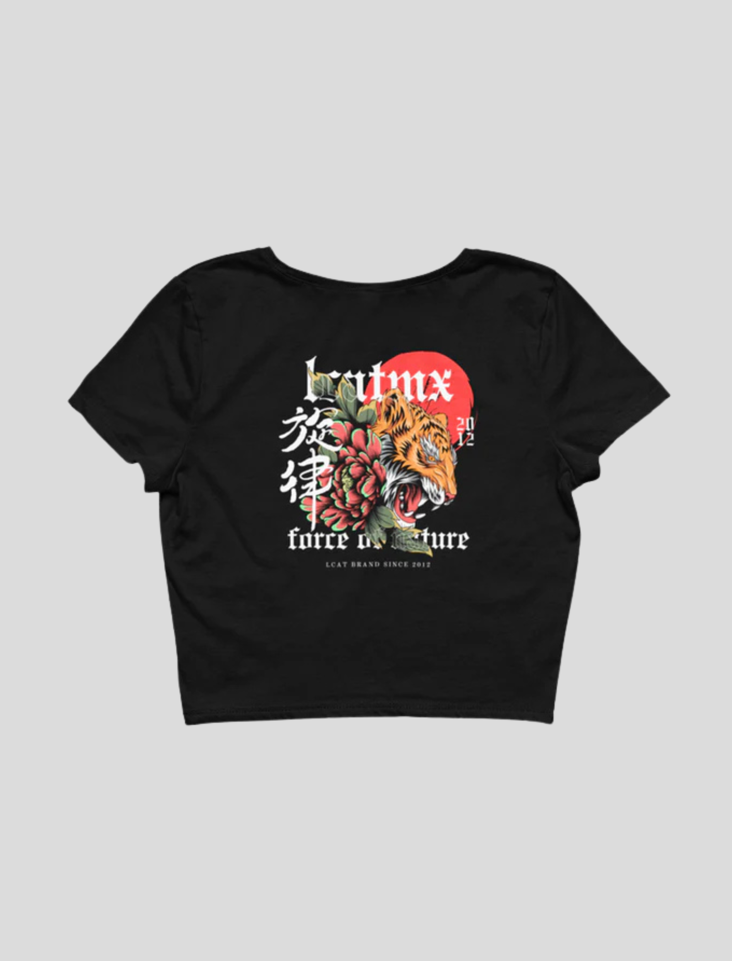 Force Of Nature Women's Crop Top Shirt Back.png