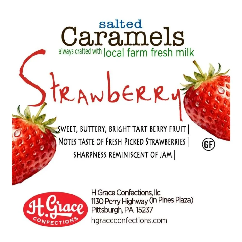 Just Picked Taste of Strawberry Salted Caramel Pittsburgh Candy, Confections.