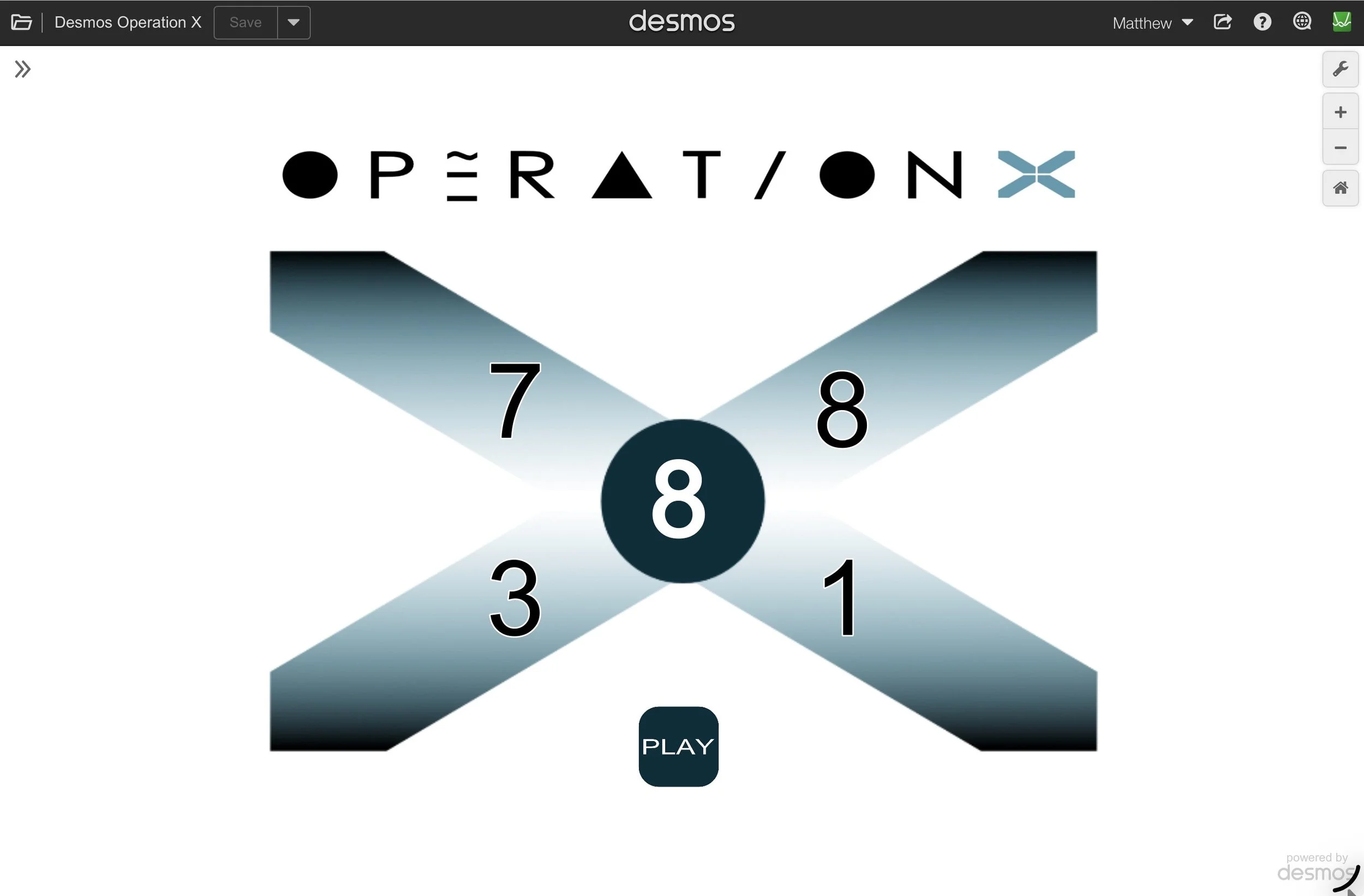 OPERATION X DIGITAL DESMOS LINK