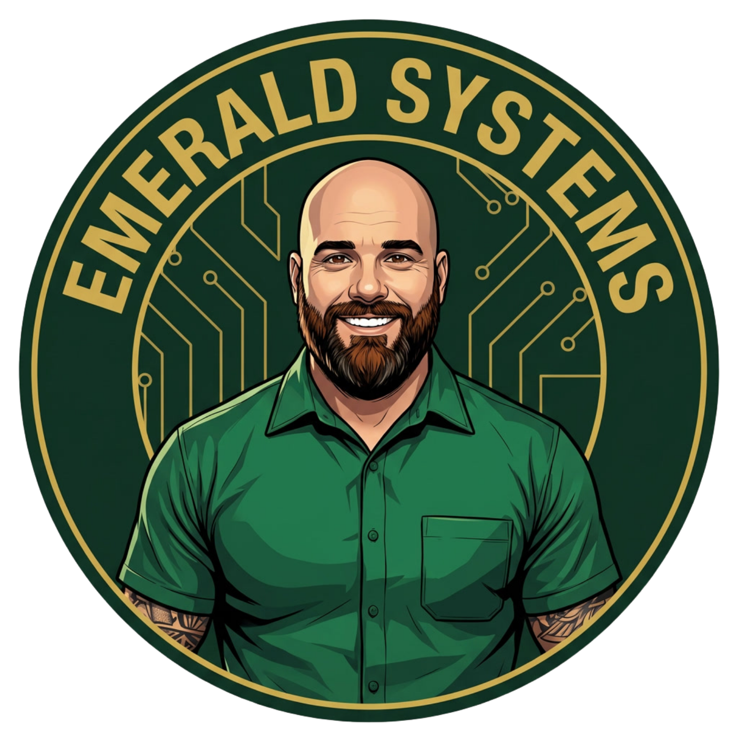 Official Emerald Systems logo representing professional plumbing, installation, and home system services in the East Bay area.