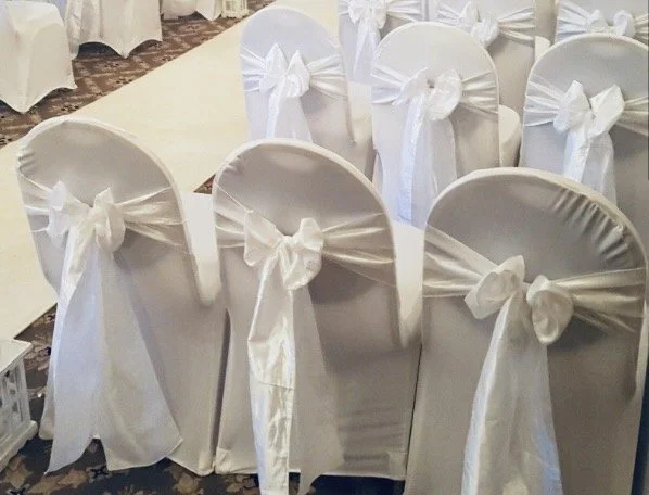 White Chair Bow