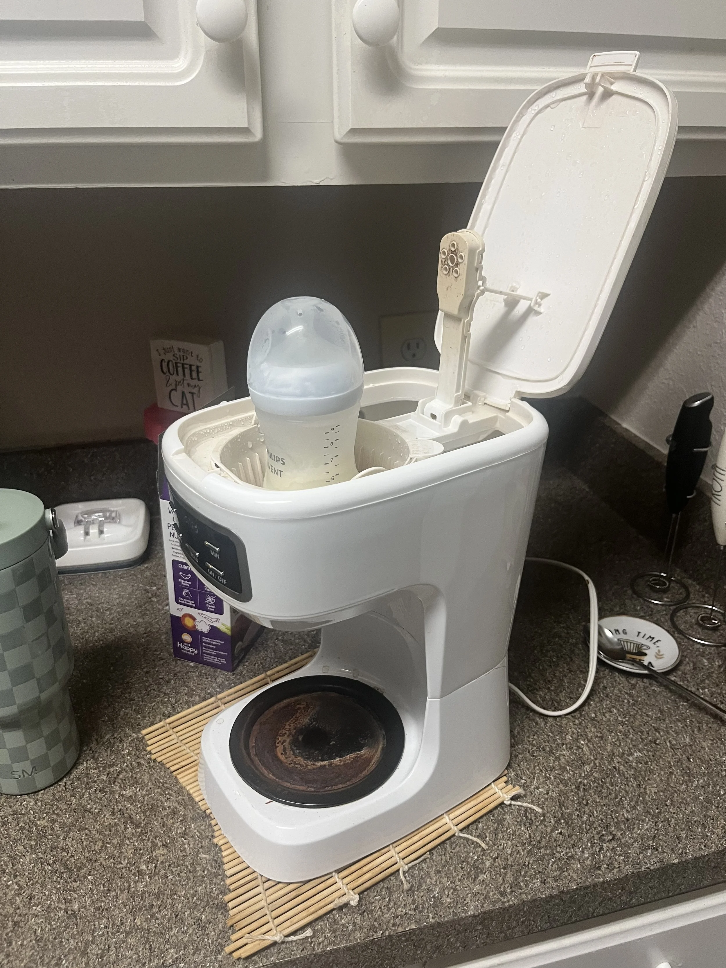 The Battle of the Bottle Warmer and the Coffee Pot