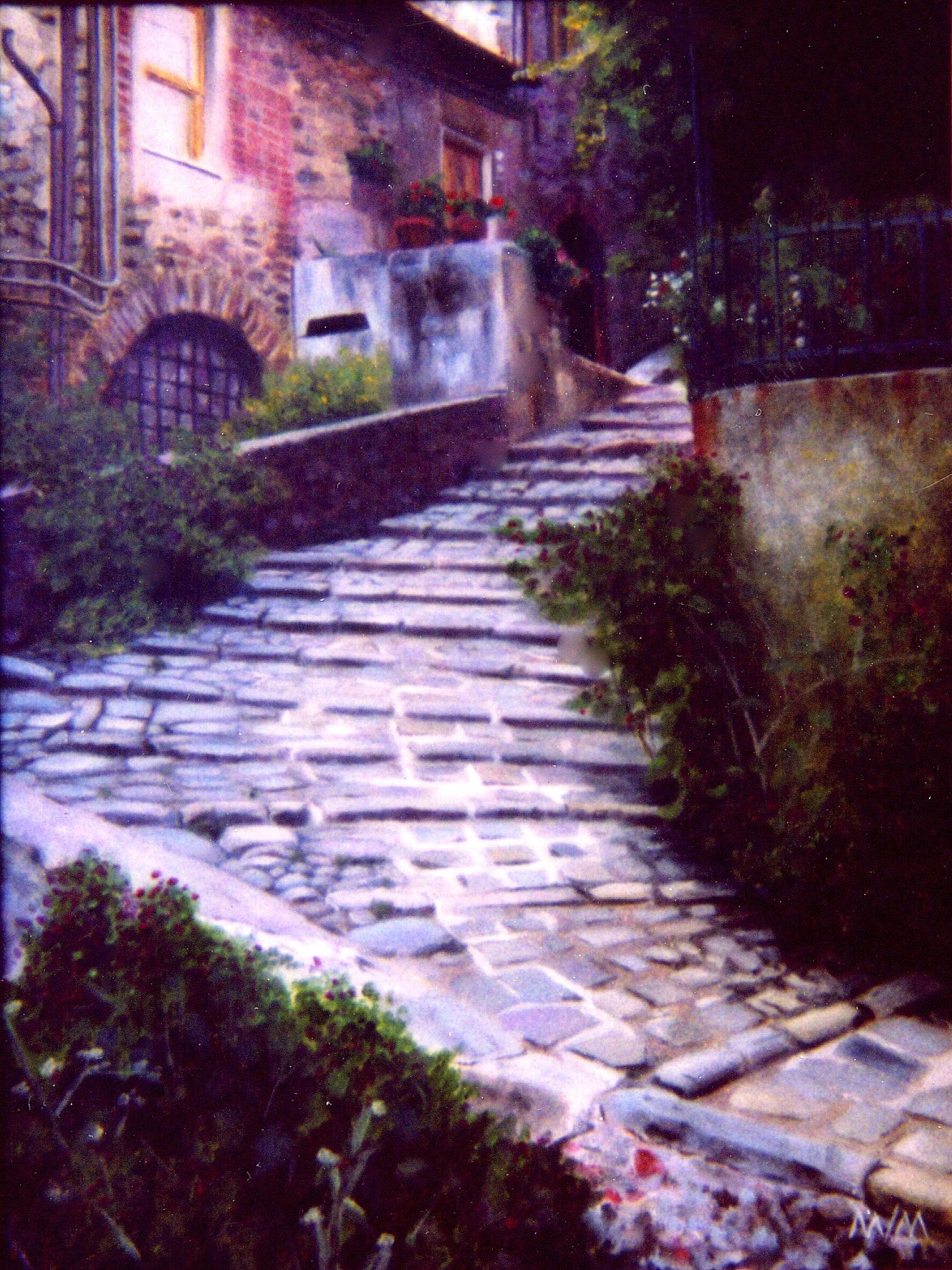2002-02-07-18x24-Oil Paint-A Walk In Tuscany.jpg
