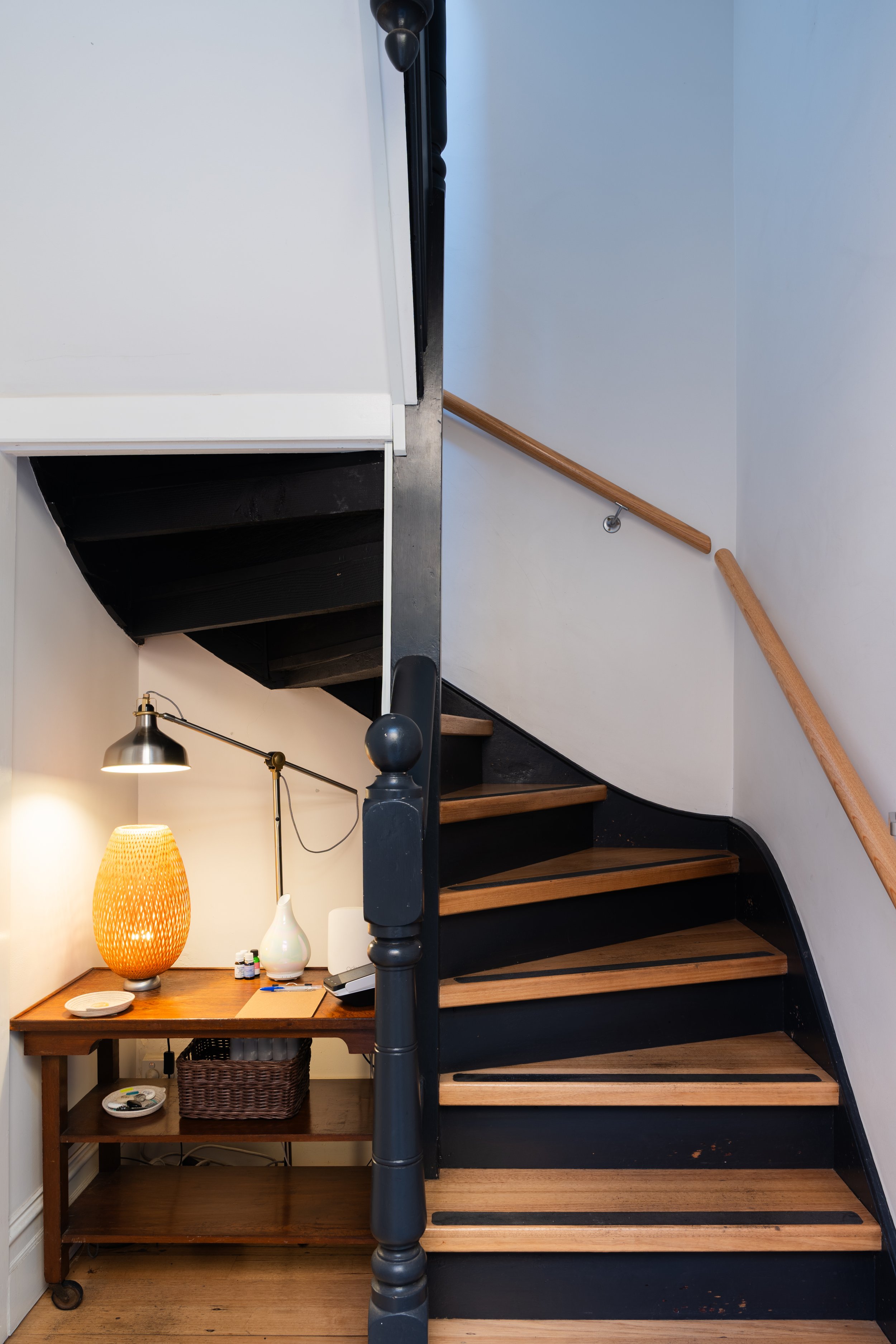 Timber staircase inside Four Seasons Wellness Centre Abbotsford Melbourne