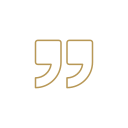 Empty quotation marks on a black background