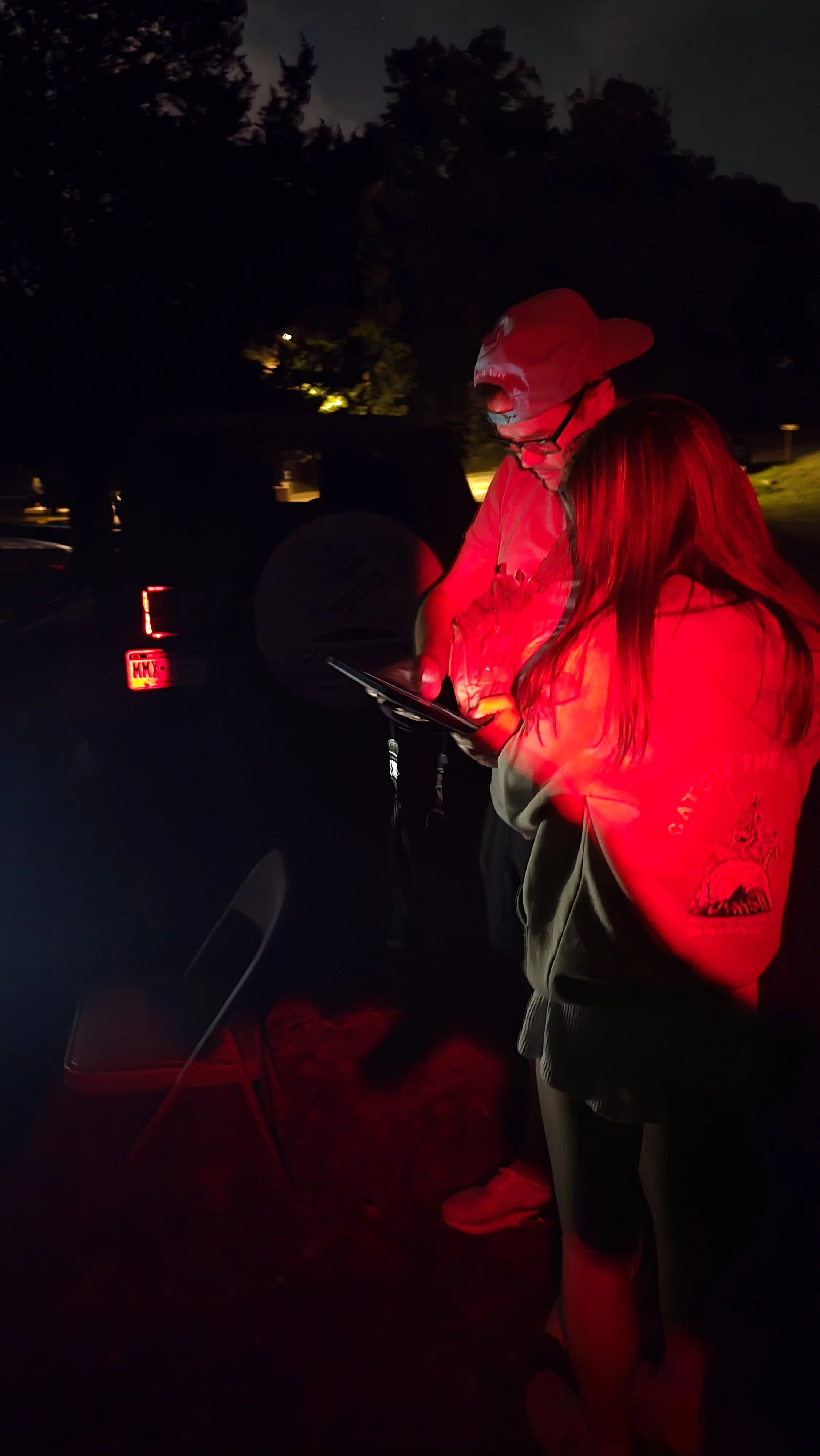 Stargazers from King of Prussia looking at the images captured with my Seestar S50