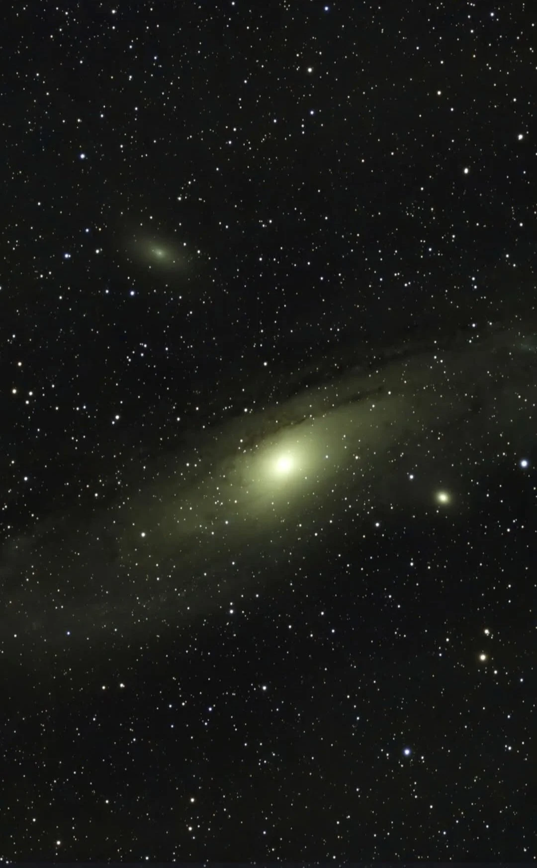Andromedia Galaxy with two dwarf galaxies.jpg