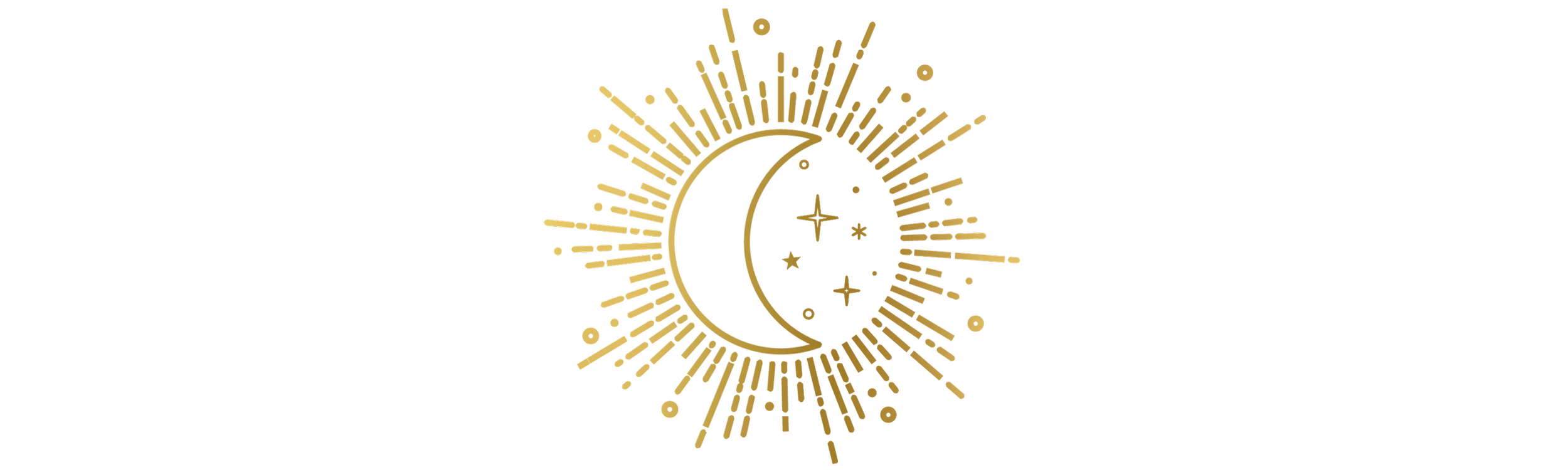 Graphic of a crescent moon and stars in the center, with radiating golden lines and shapes forming a sunburst pattern surrounding a stylized Islamic red flag with a black crescent and star, on a gradient background.