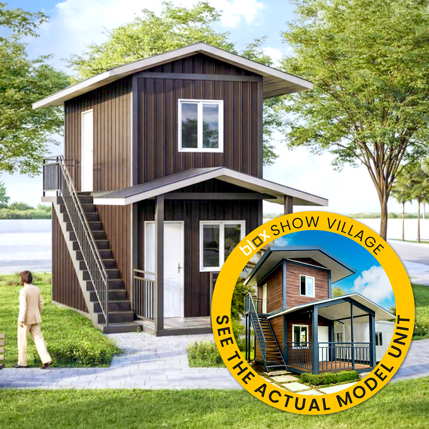 Blox PH Prefab Unit - 42sqm 2-storey Residential Unit