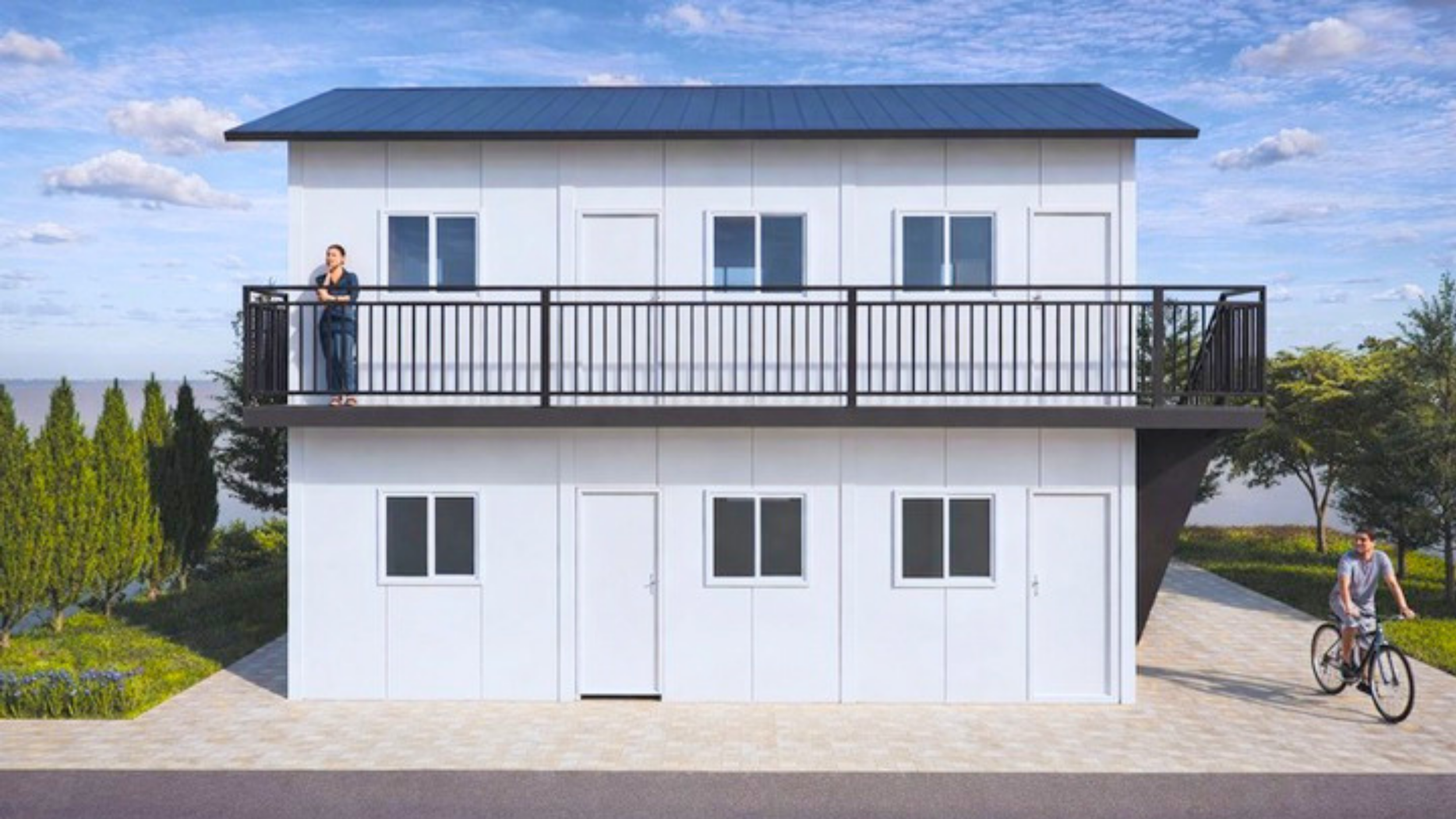 Blox PH Prefab Unit - 108sqm 4-unit 2-storey Rental Apartment
