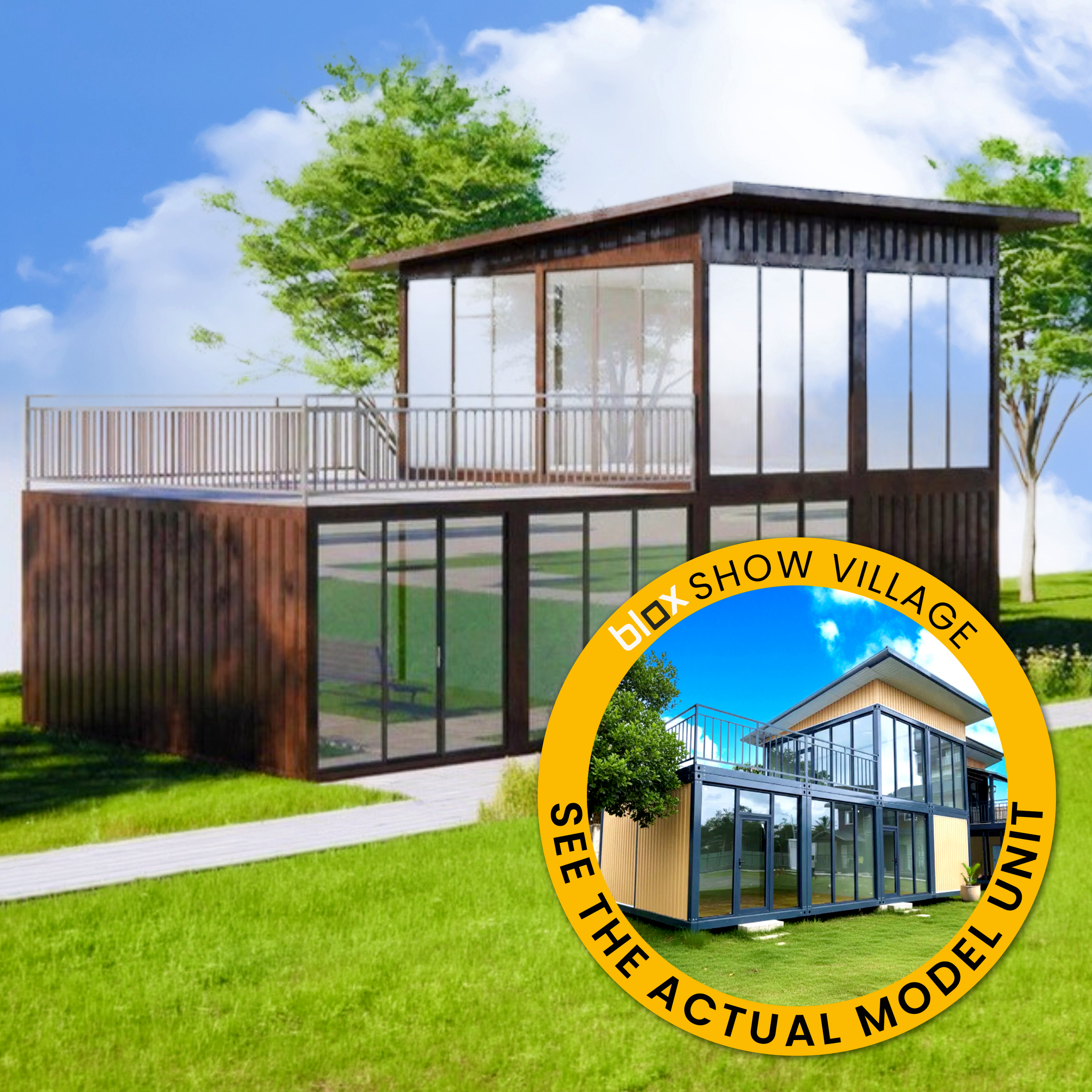 Blox PH Prefab Unit - 144sqm 2-storey Residential-Commercial Unit