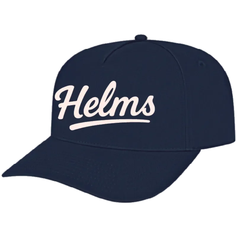 Navy Embroidered Hat