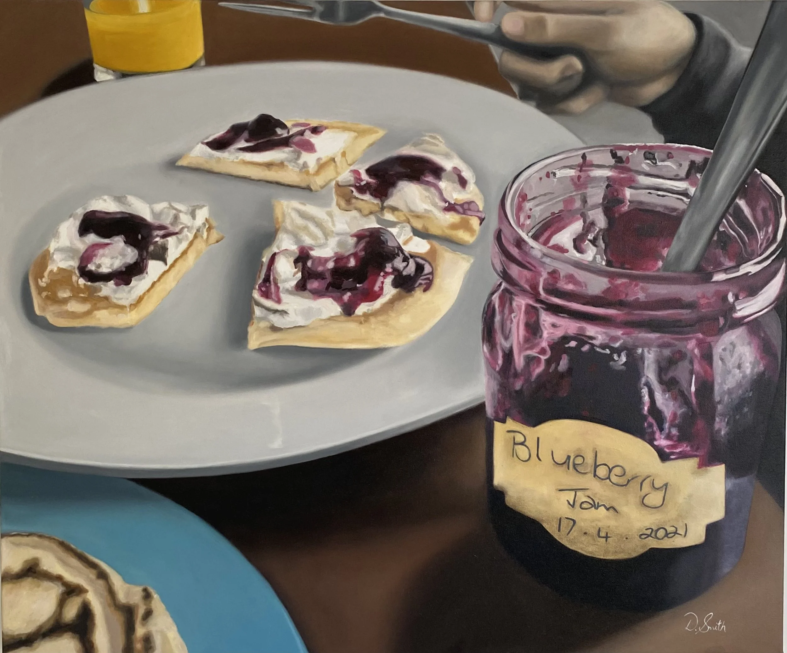 'Blueberry jam' Oil on canvas 750 x 900
Available 

