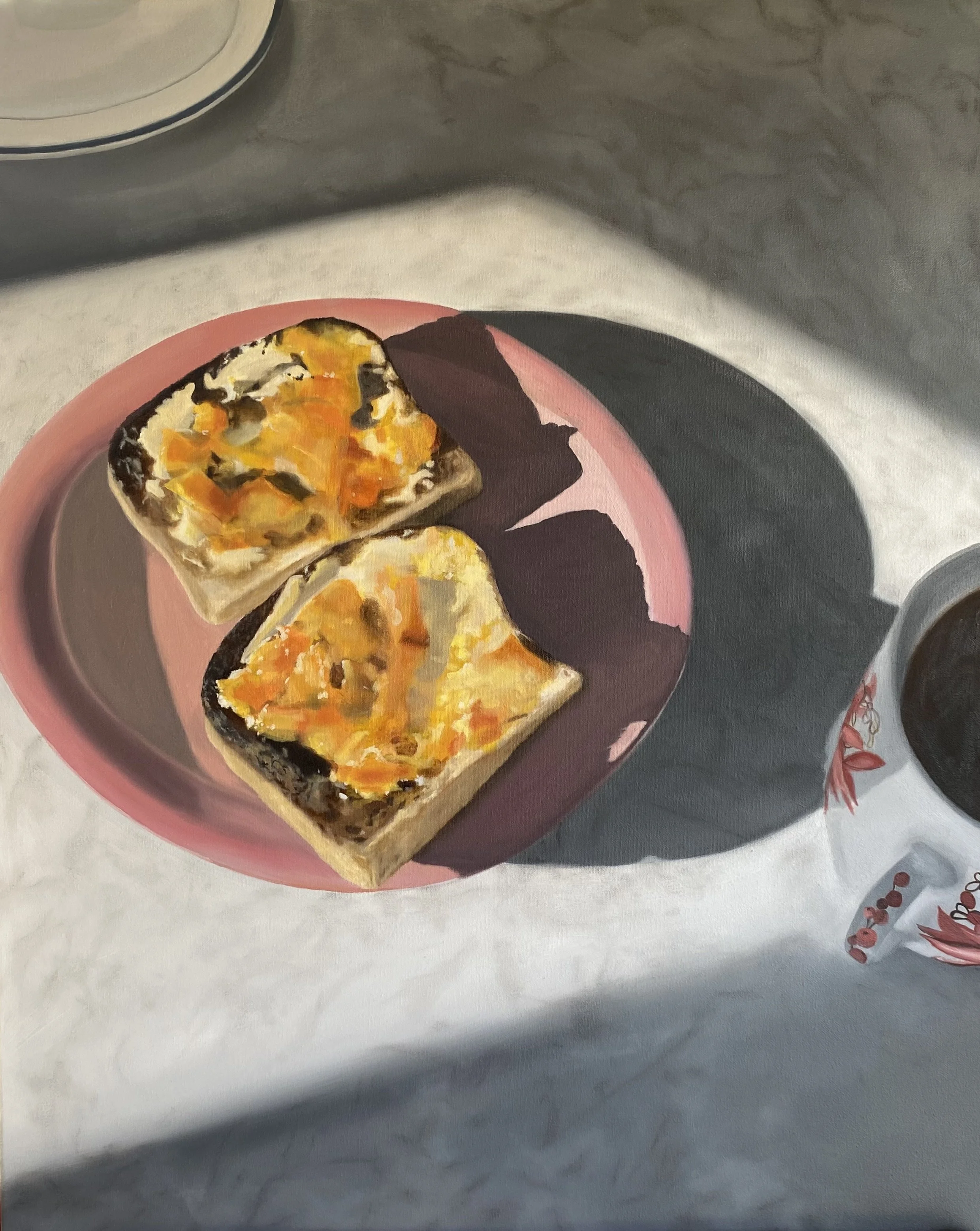 'Marmalade toast'

Oil on canvas 
600 x 750 
Available