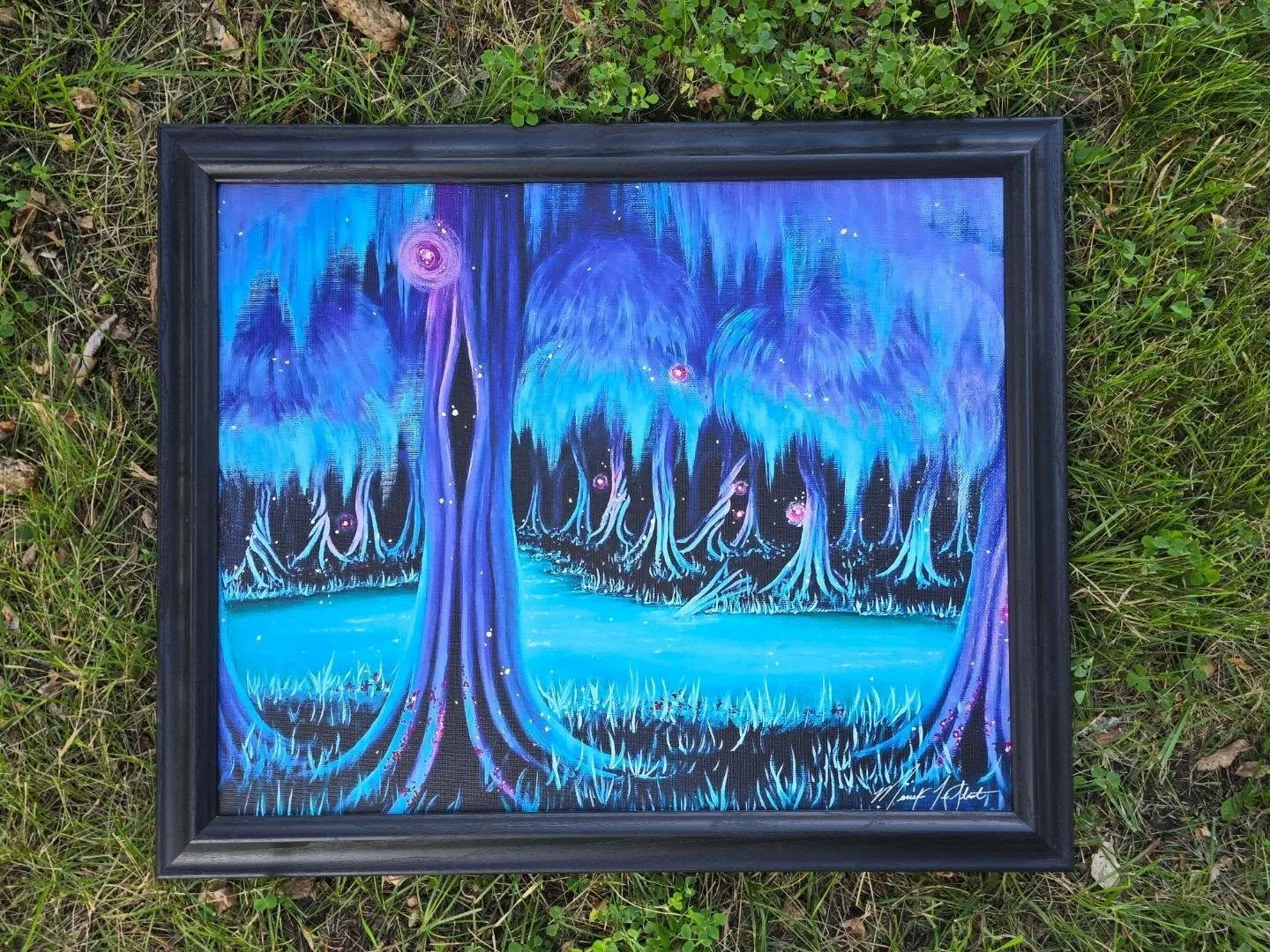 I am excited to announce that one of my favourite oil paintings now has another print version available to purchase! 

"The Lagoon" 16in x 20in Fine Art Print on Canvas, Framed

(prints of "The Lagoon" are also still available on 