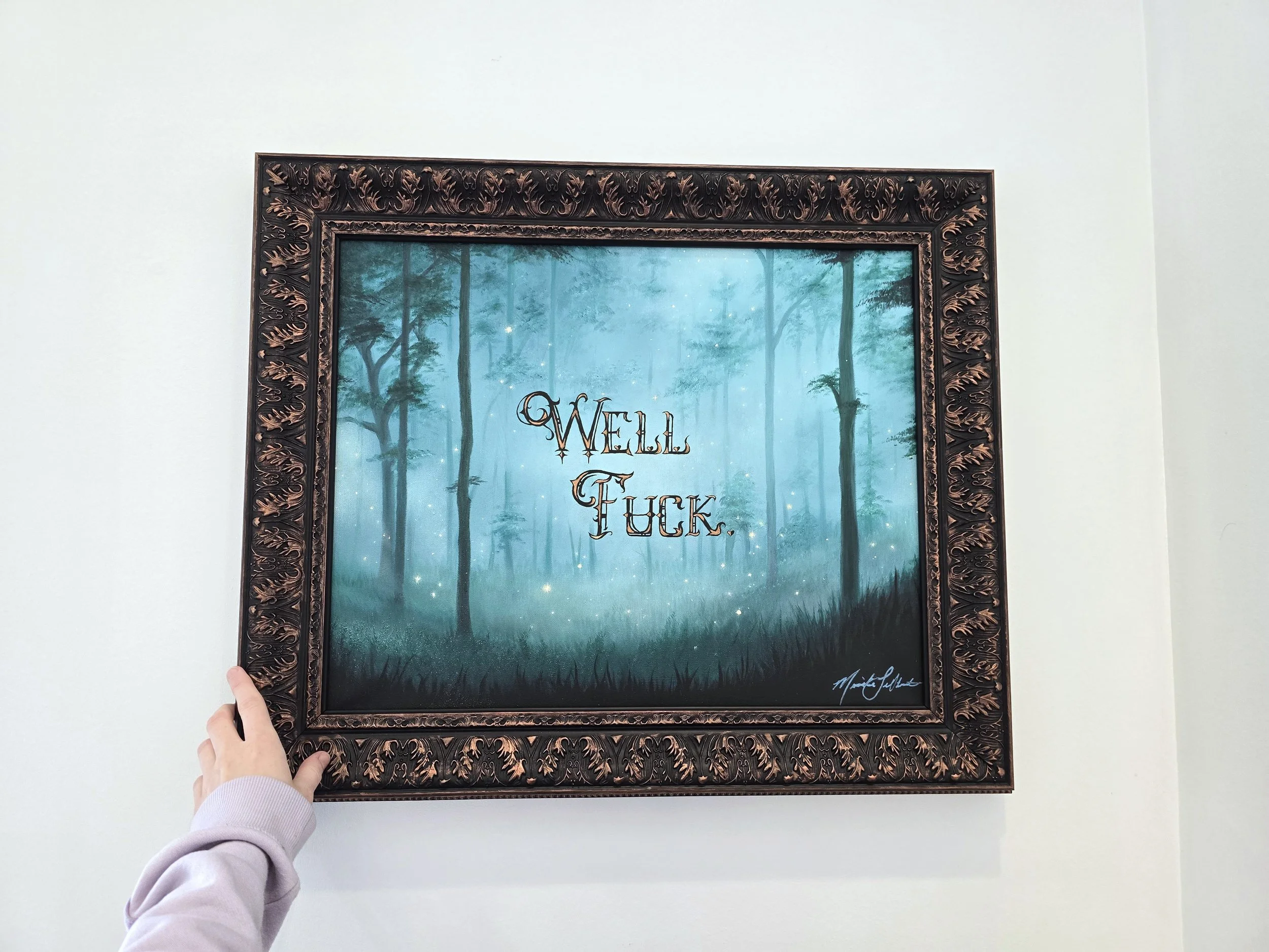fairy forest artwork, unique original artwork, whimsicore, forestcore, cottagecore