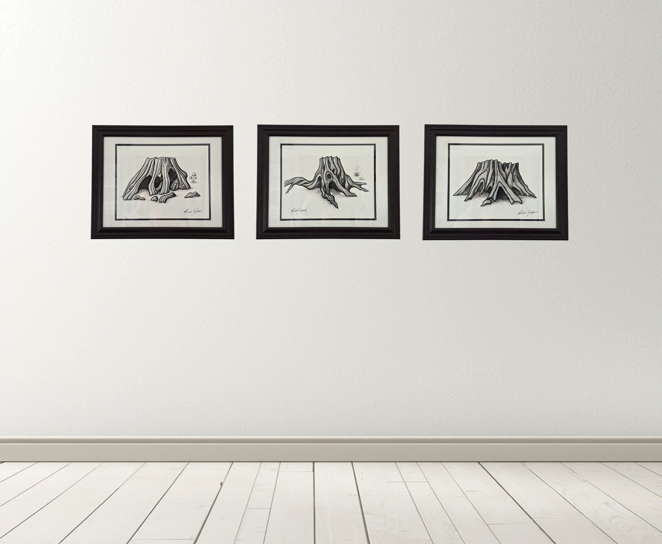 Heartwood & Hide | Framed Set of 3 Prints