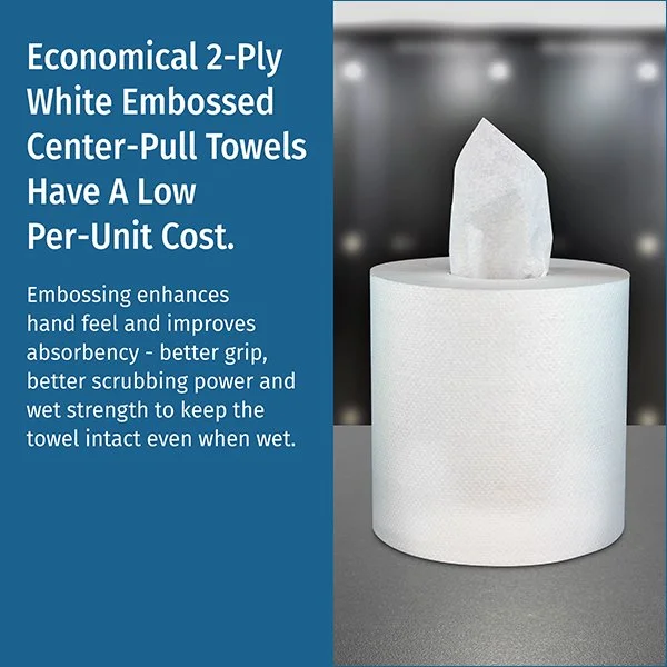 Center-pull paper towels