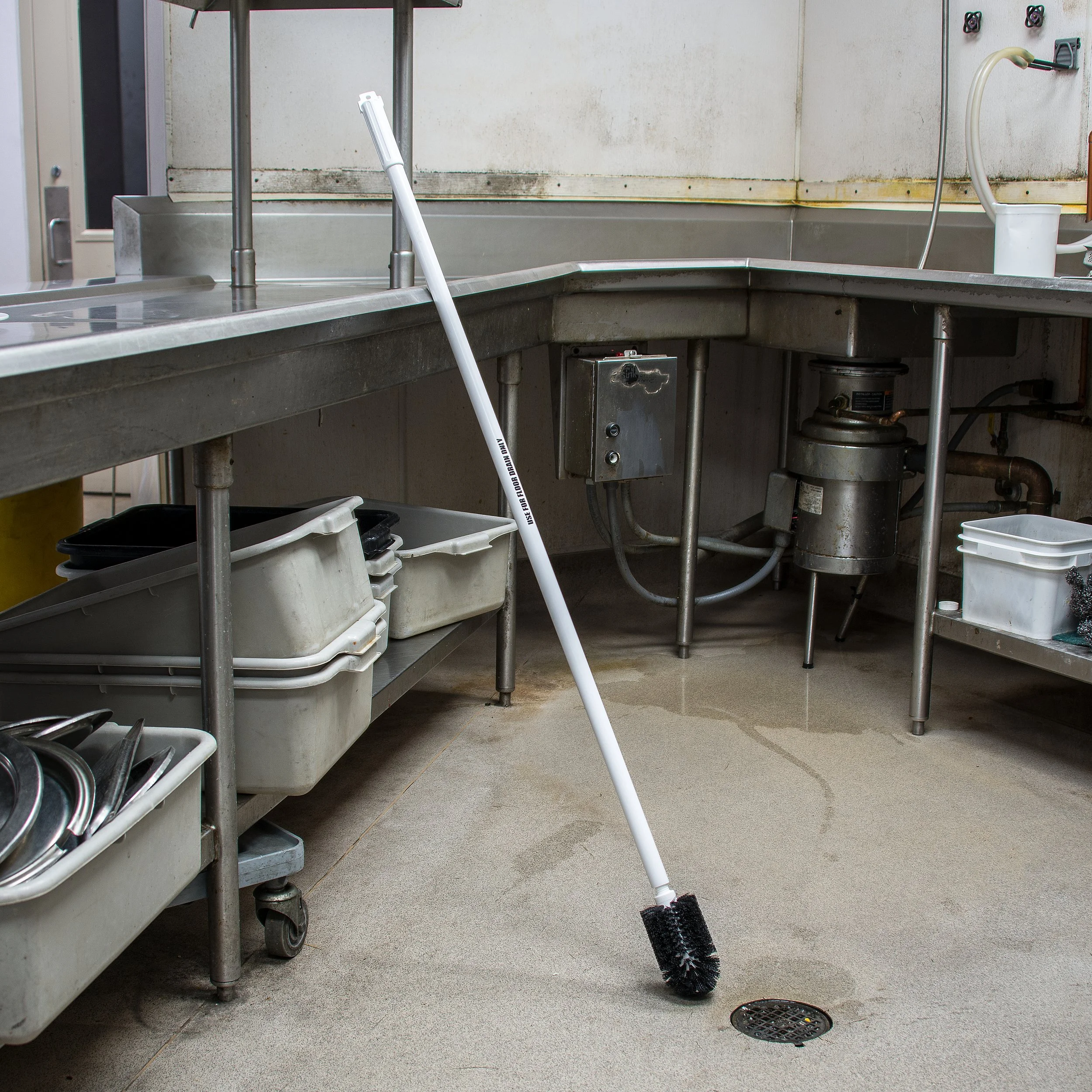 Floor Drain Brush With Handle
