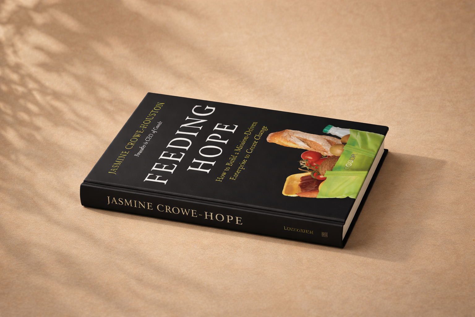 Feeding Hope book featured on the impact page highlighting hunger relief, leadership, and community transformation.