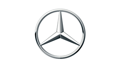 Mercedes-Benz logo representing the luxury automotive brand and corporate partnership presence.